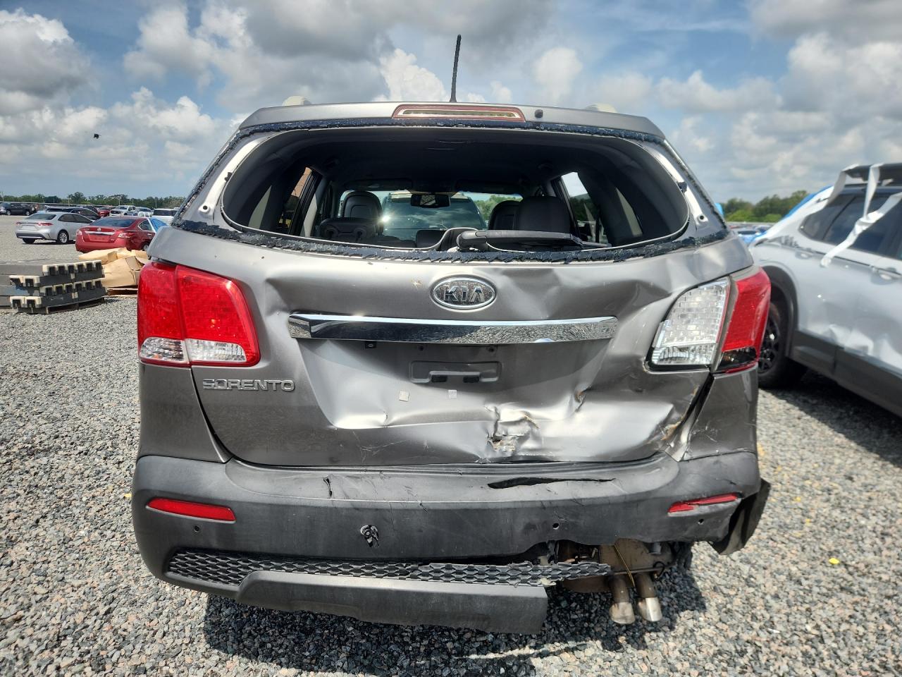 2012 Kia Sorento Lx Gray vin: 5XYKT3A60CG188313