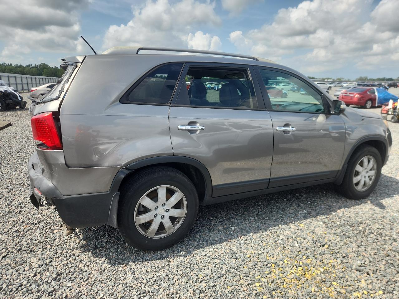 2012 Kia Sorento Lx Gray vin: 5XYKT3A60CG188313