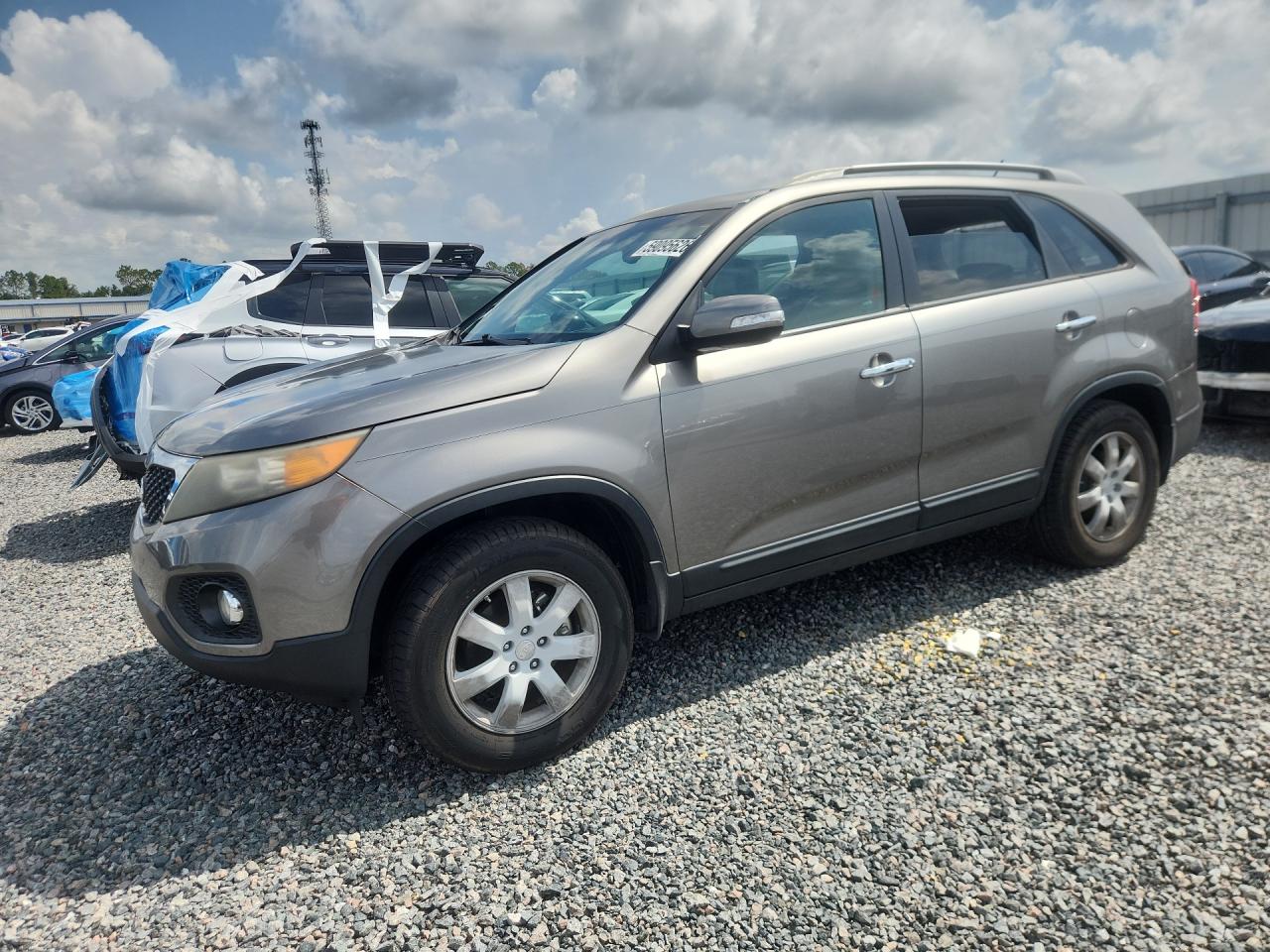 2012 Kia Sorento Lx Gray vin: 5XYKT3A60CG188313