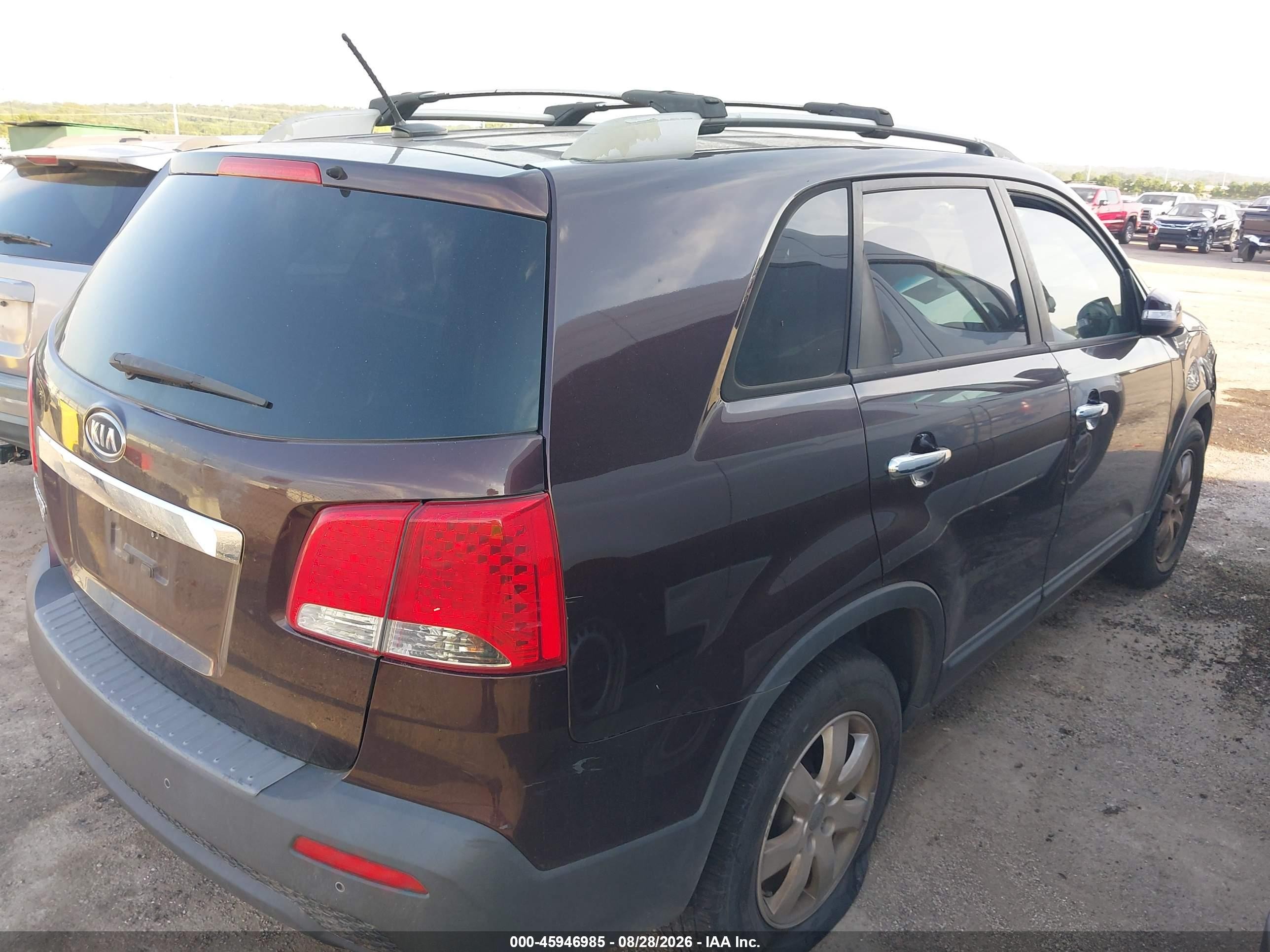 2012 Kia Sorento Lx Purple vin: 5XYKT3A60CG223223