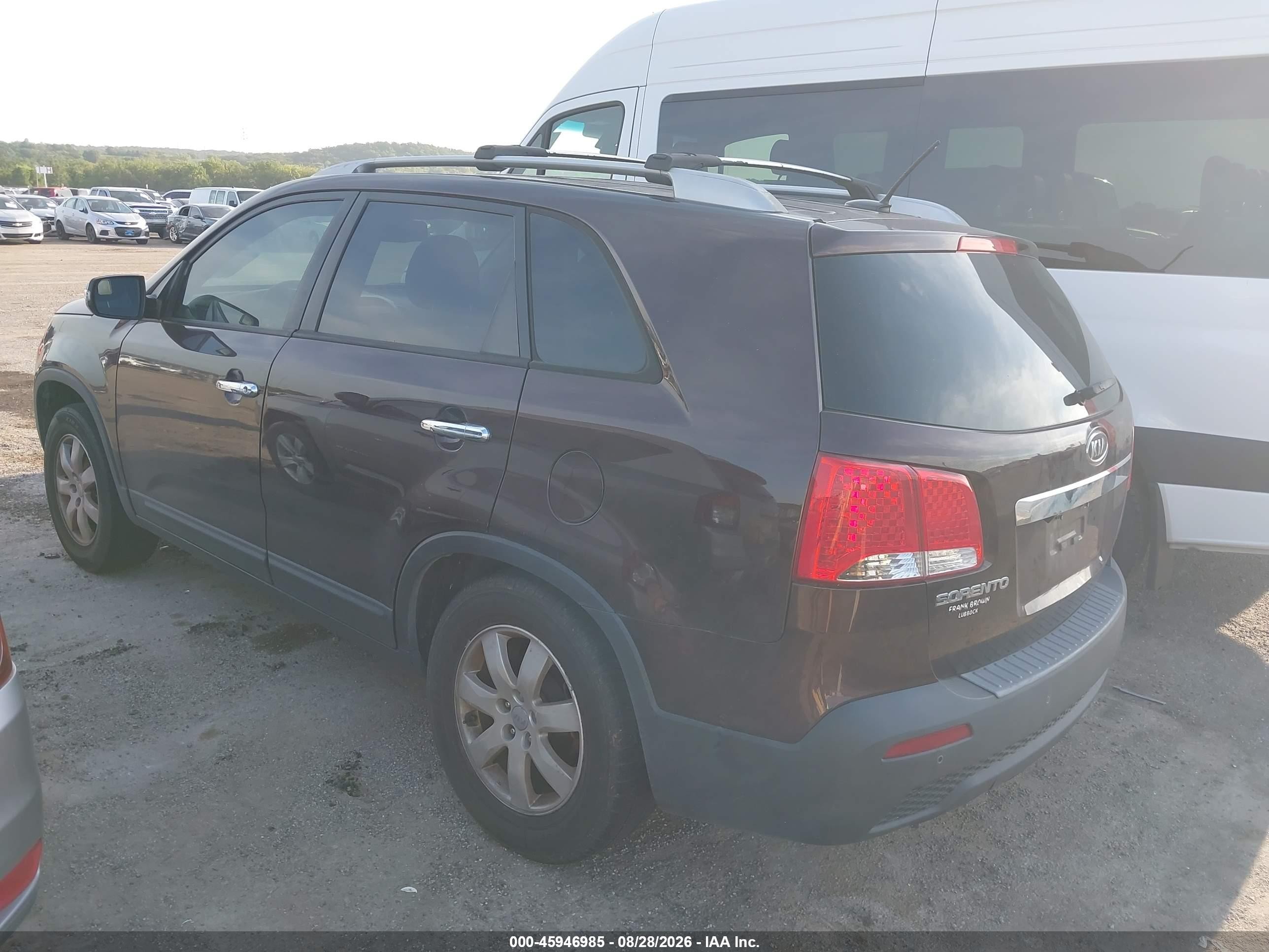 2012 Kia Sorento Lx Purple vin: 5XYKT3A60CG223223