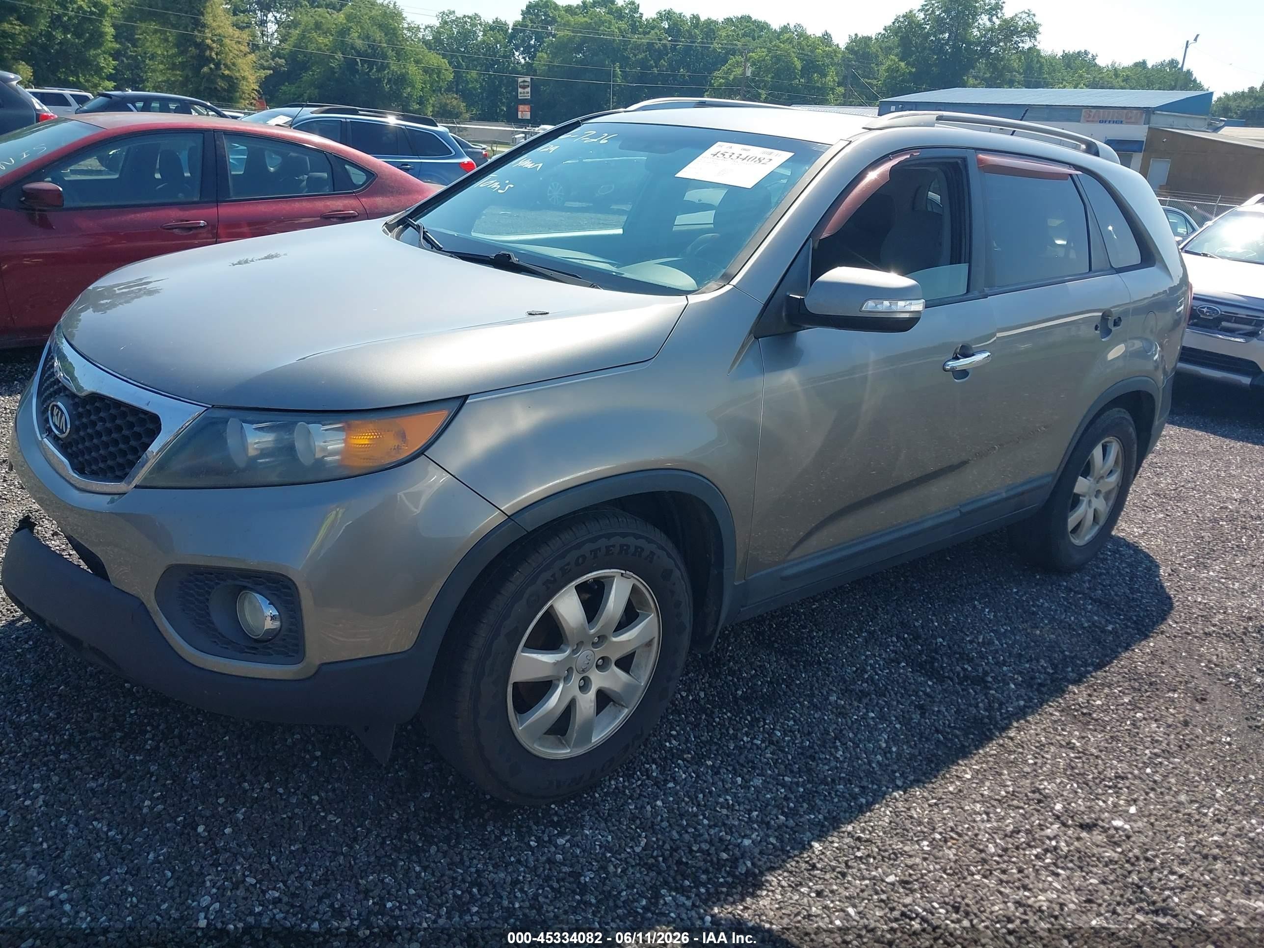 2012 Kia Sorento Lx Gray vin: 5XYKT3A60CG254438