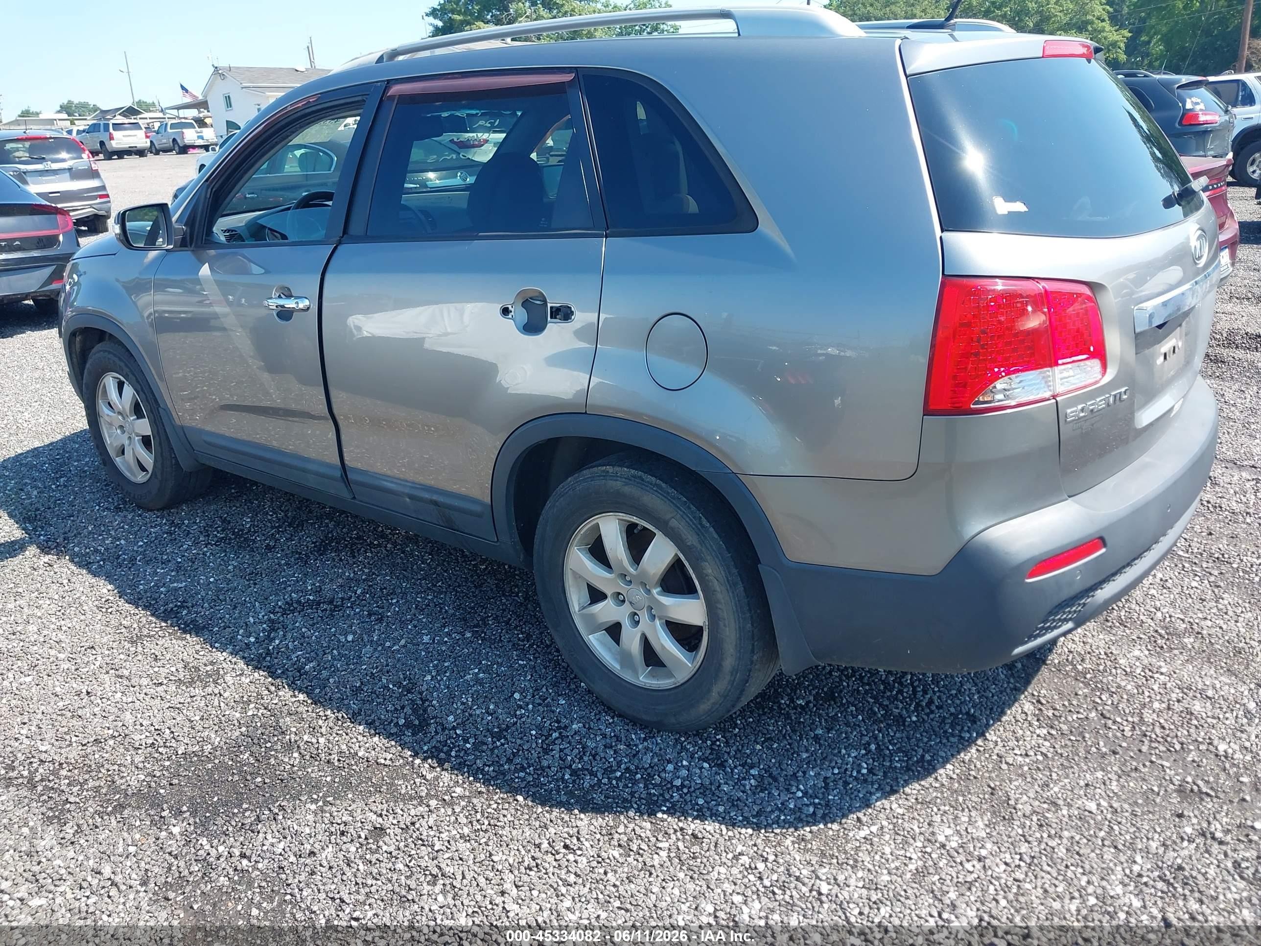 2012 Kia Sorento Lx Gray vin: 5XYKT3A60CG254438