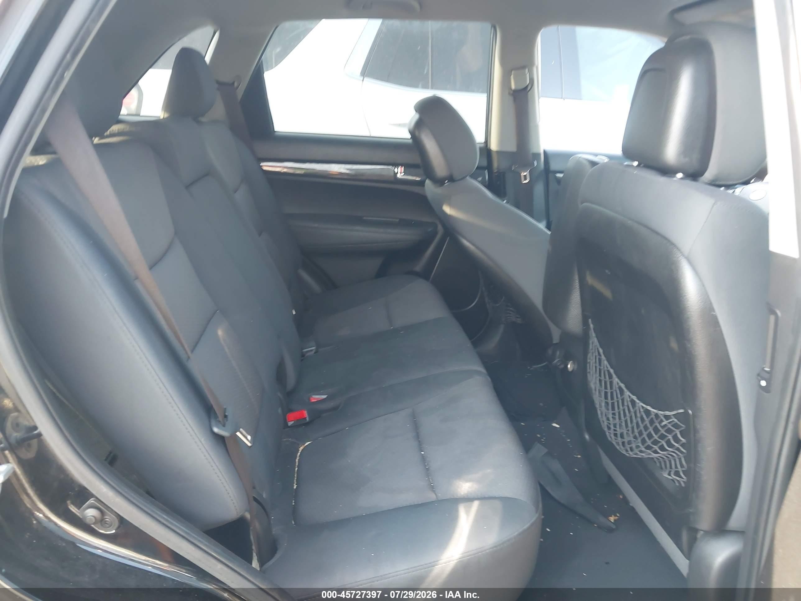 2012 Kia Sorento Lx Black vin: 5XYKT3A60CG263883