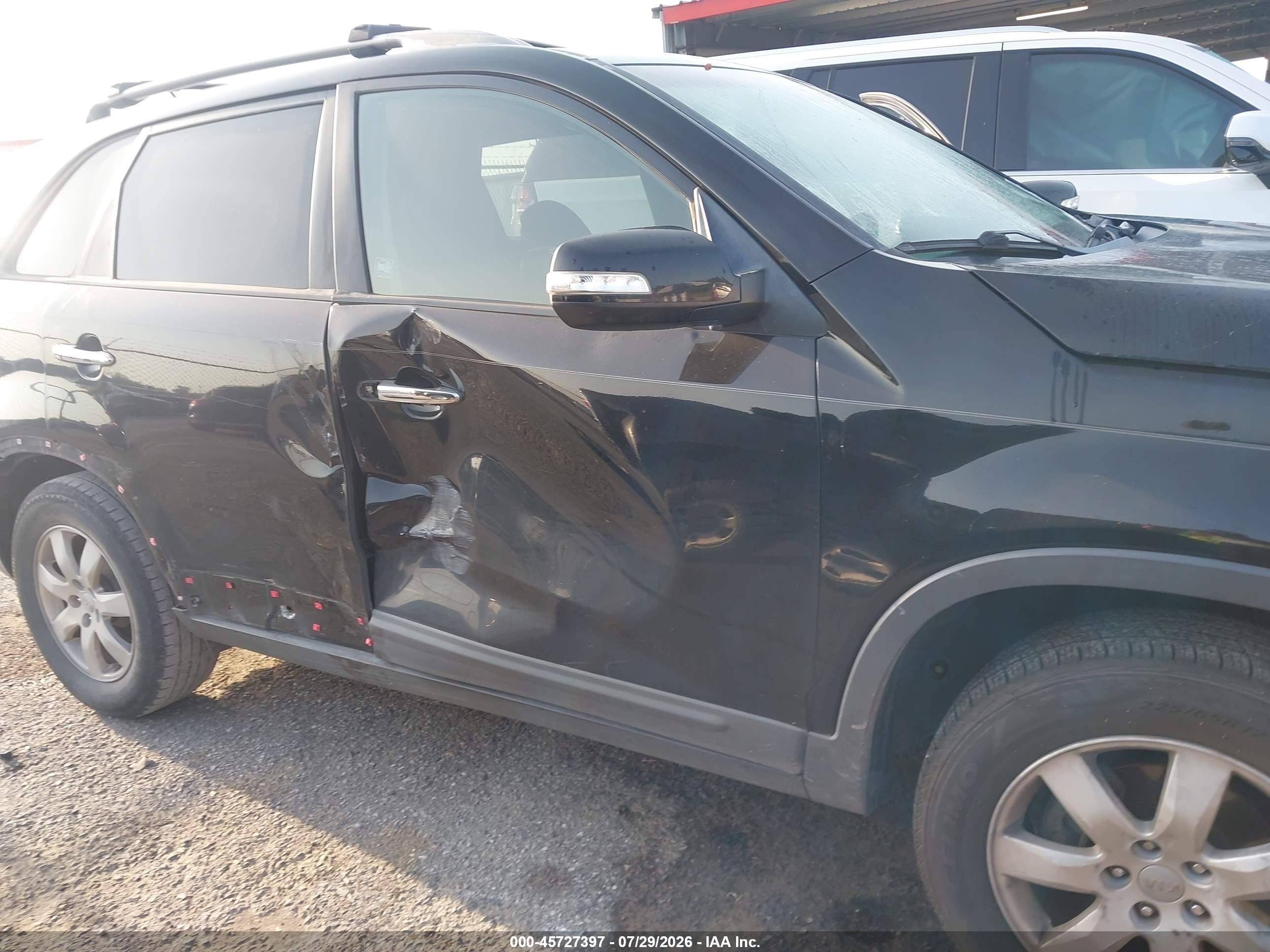 2012 Kia Sorento Lx Black vin: 5XYKT3A60CG263883