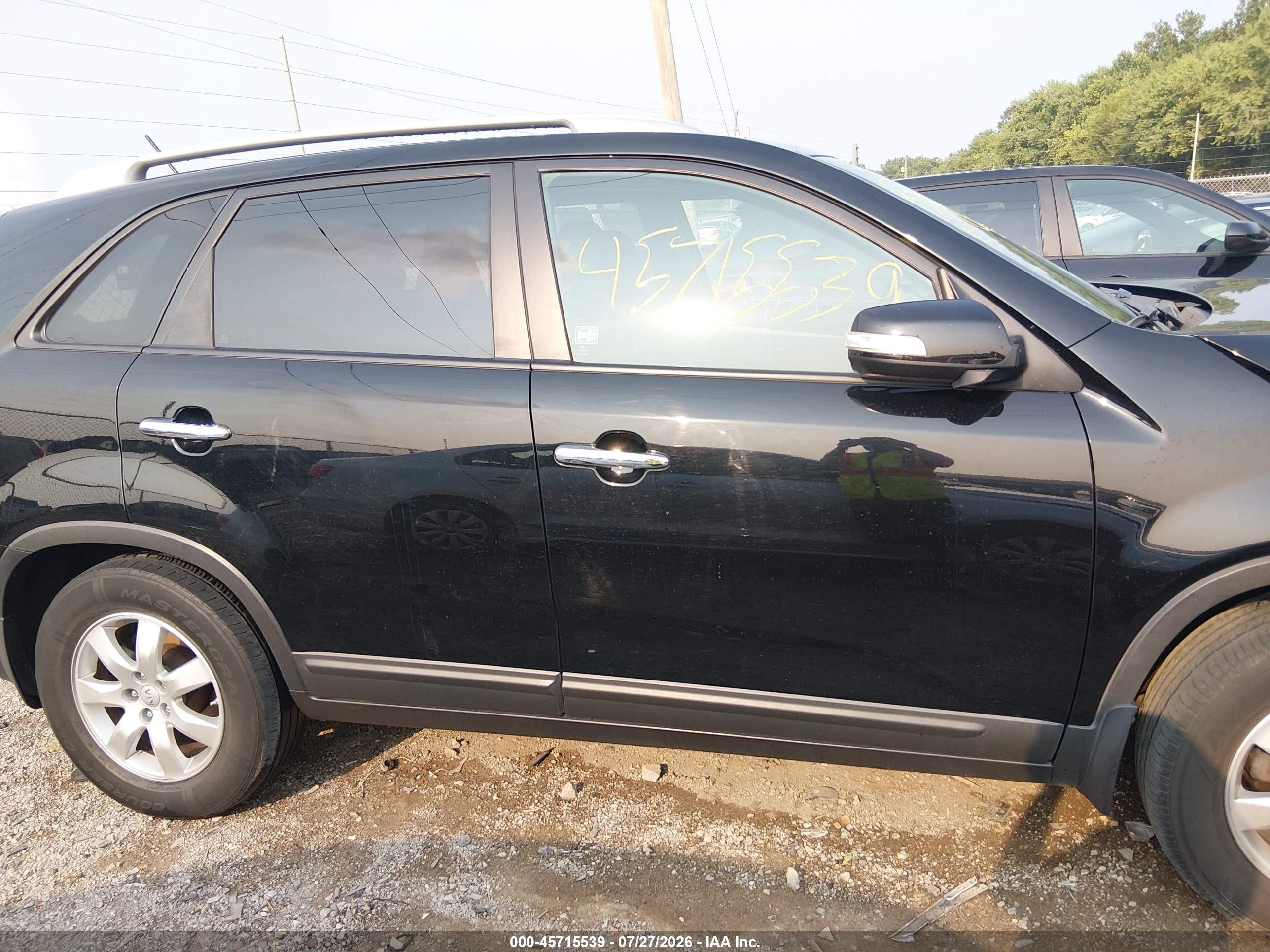 2012 Kia Sorento Lx Черный vin: 5XYKT3A60CG303475