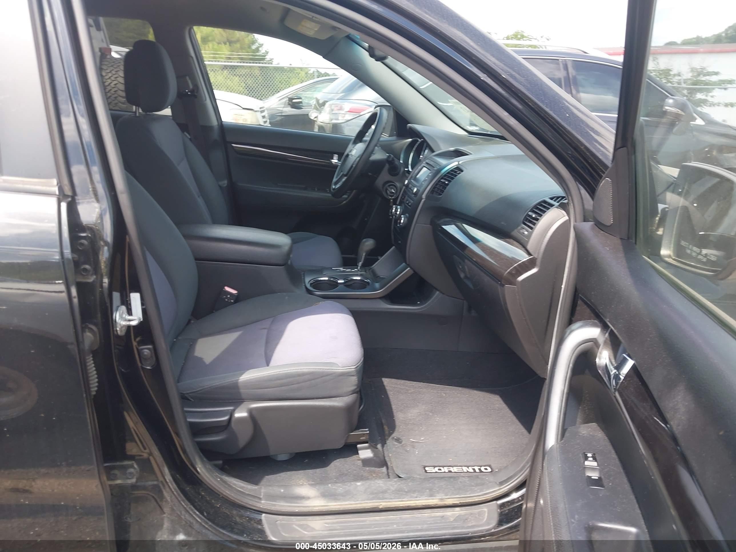2013 Kia Sorento Lx Black vin: 5XYKT3A60DG404730