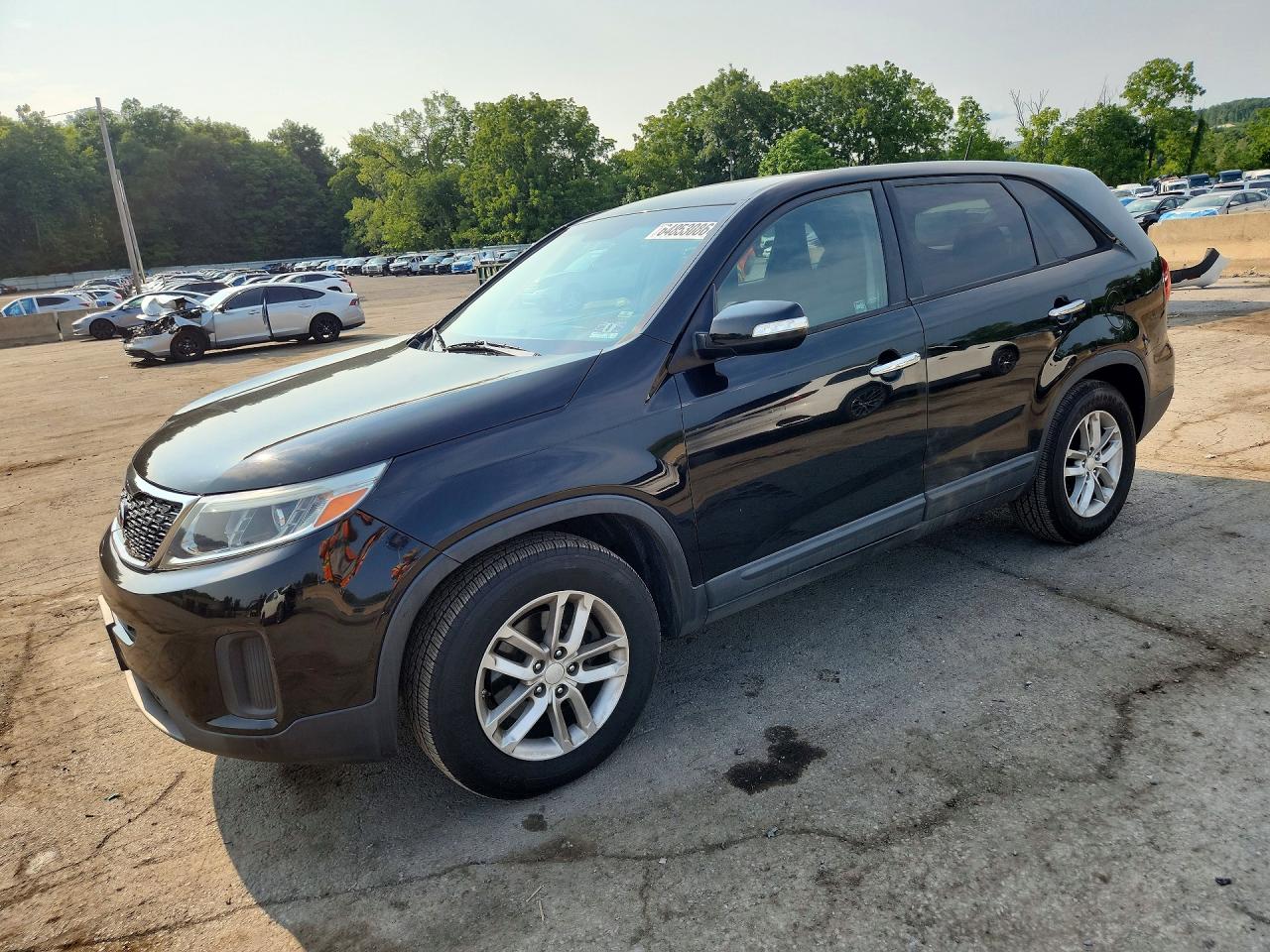 2014 Kia Sorento Lx Черный vin: 5XYKT3A60EG426454