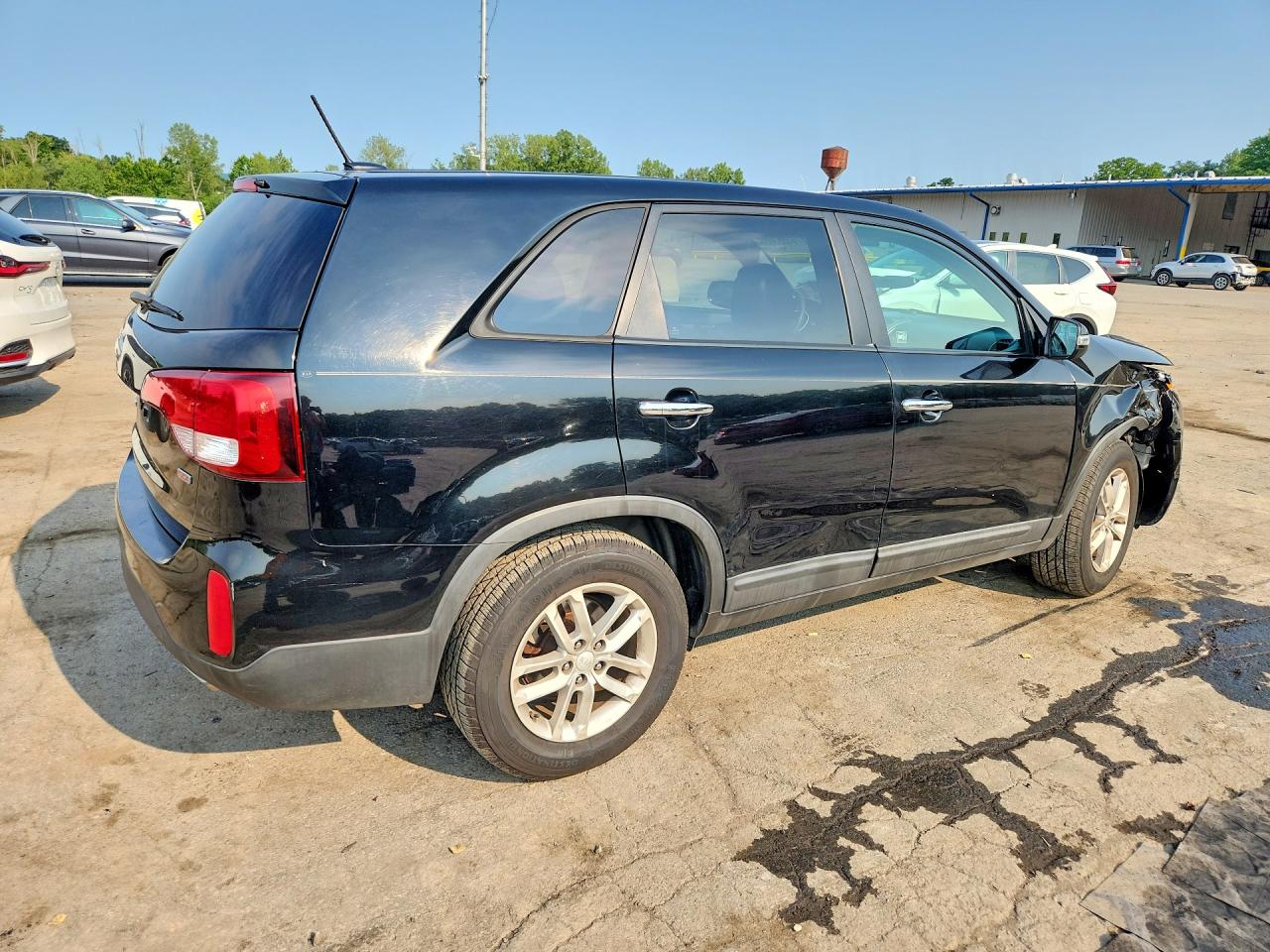 2014 Kia Sorento Lx Черный vin: 5XYKT3A60EG426454