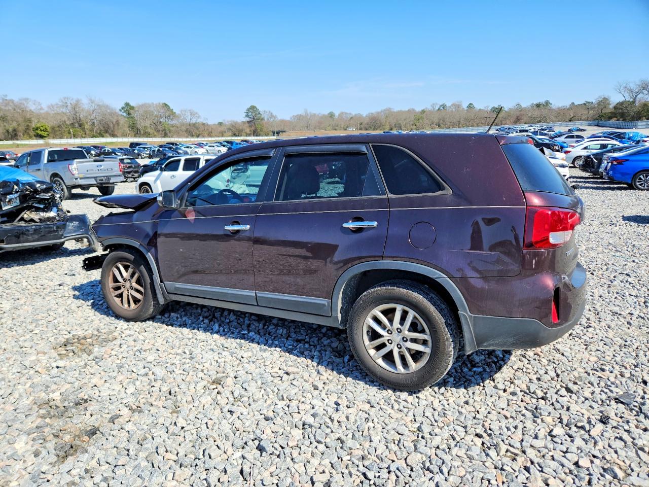 2014 Kia Sorento Burgundy vin: 5XYKT3A60EG482281