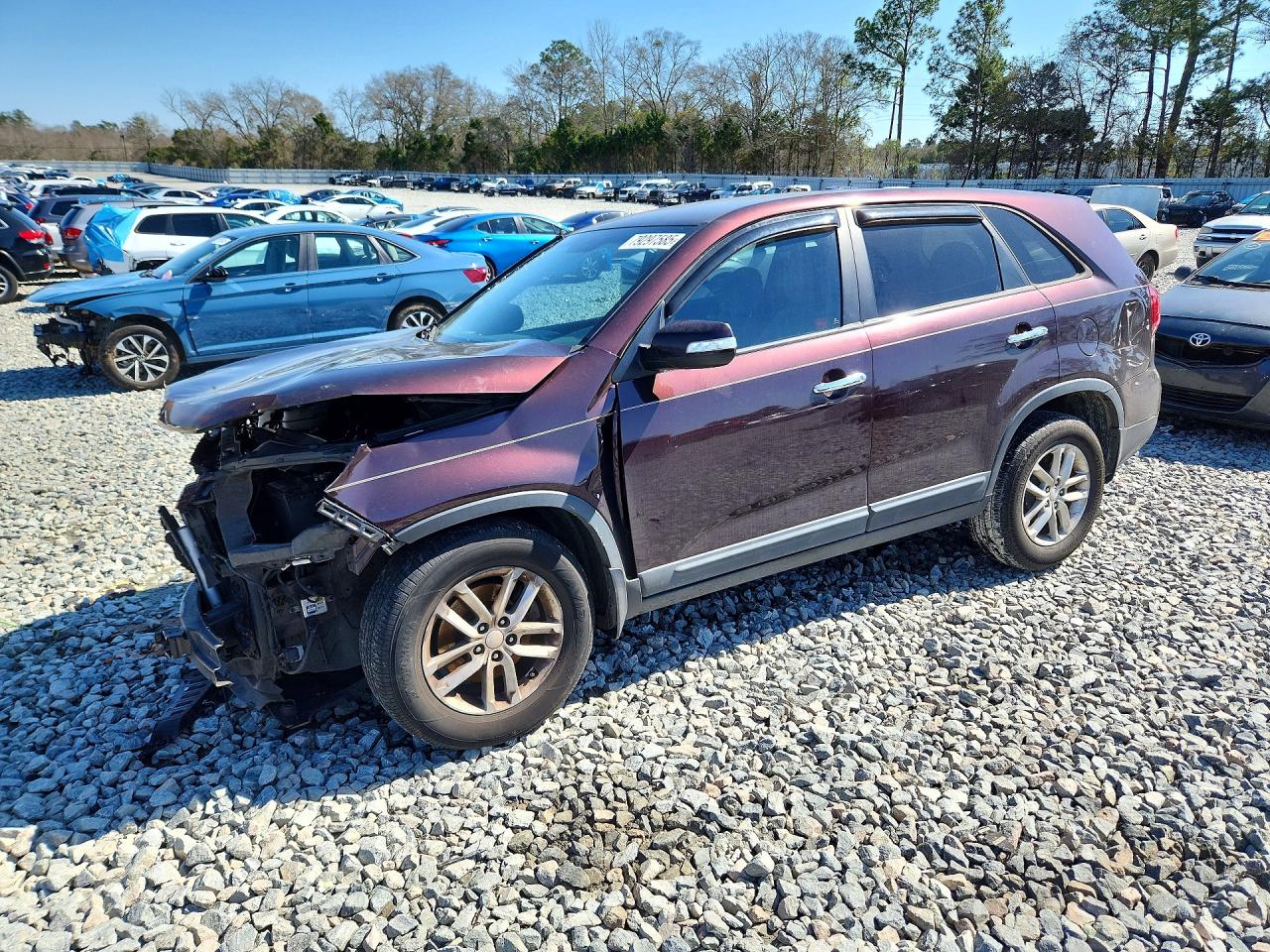 2014 Kia Sorento Burgundy vin: 5XYKT3A60EG482281