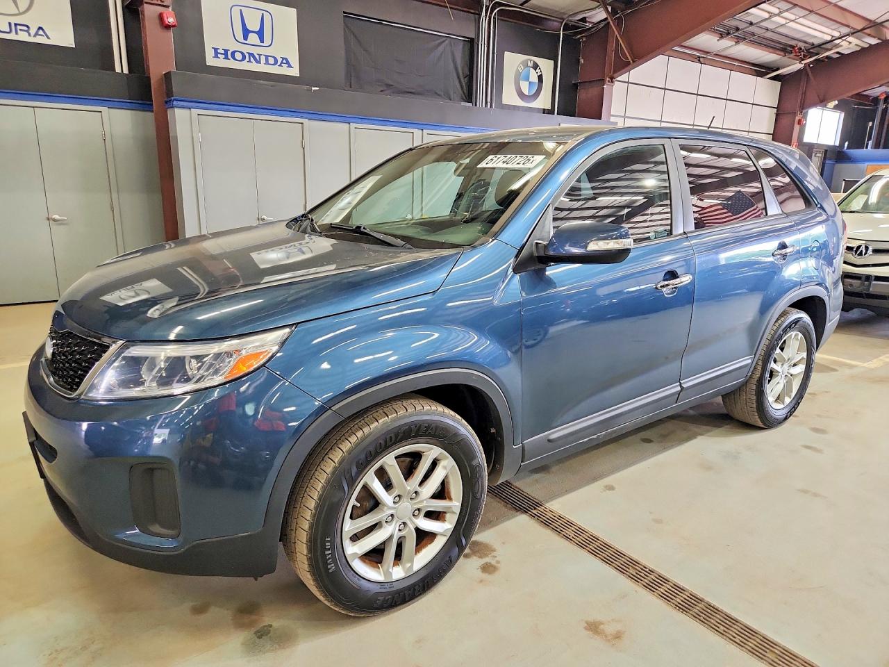 2014 Kia Sorento Lx Blue vin: 5XYKT3A60EG528787