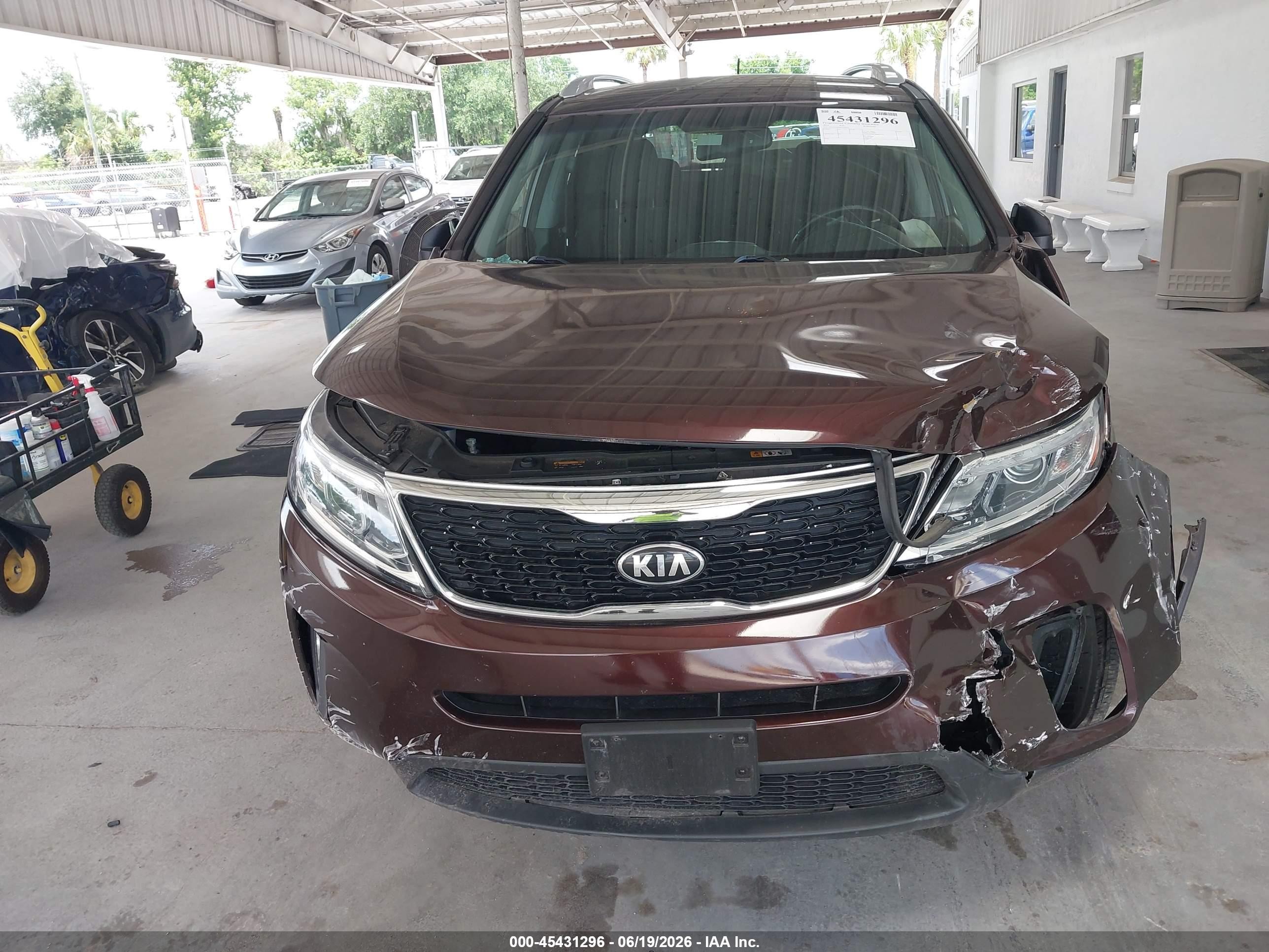 2014 Kia Sorento Lx Purple vin: 5XYKT3A60EG539515