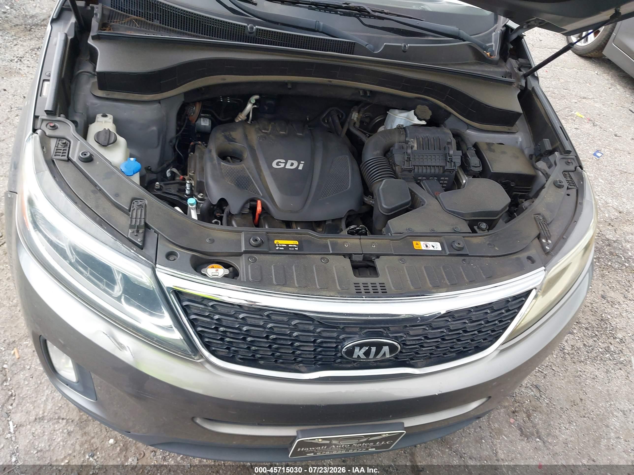 2015 Kia Sorento Lx Gray vin: 5XYKT3A60FG557594