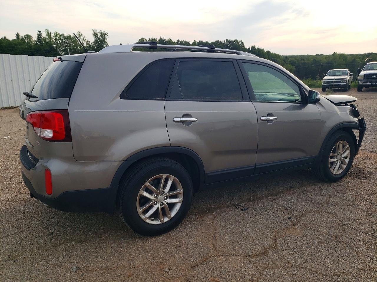 2015 Kia Sorento Lx Gray vin: 5XYKT3A60FG575562
