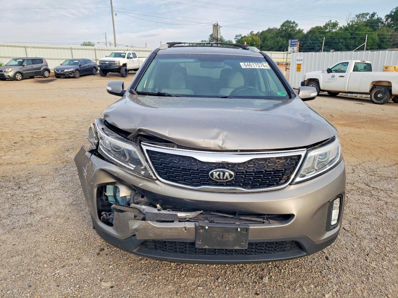 2015 Kia Sorento Lx Gray vin: 5XYKT3A60FG575562