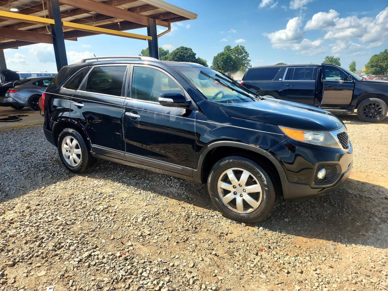 2012 Kia Sorento Lx Black vin: 5XYKT3A61CG192306