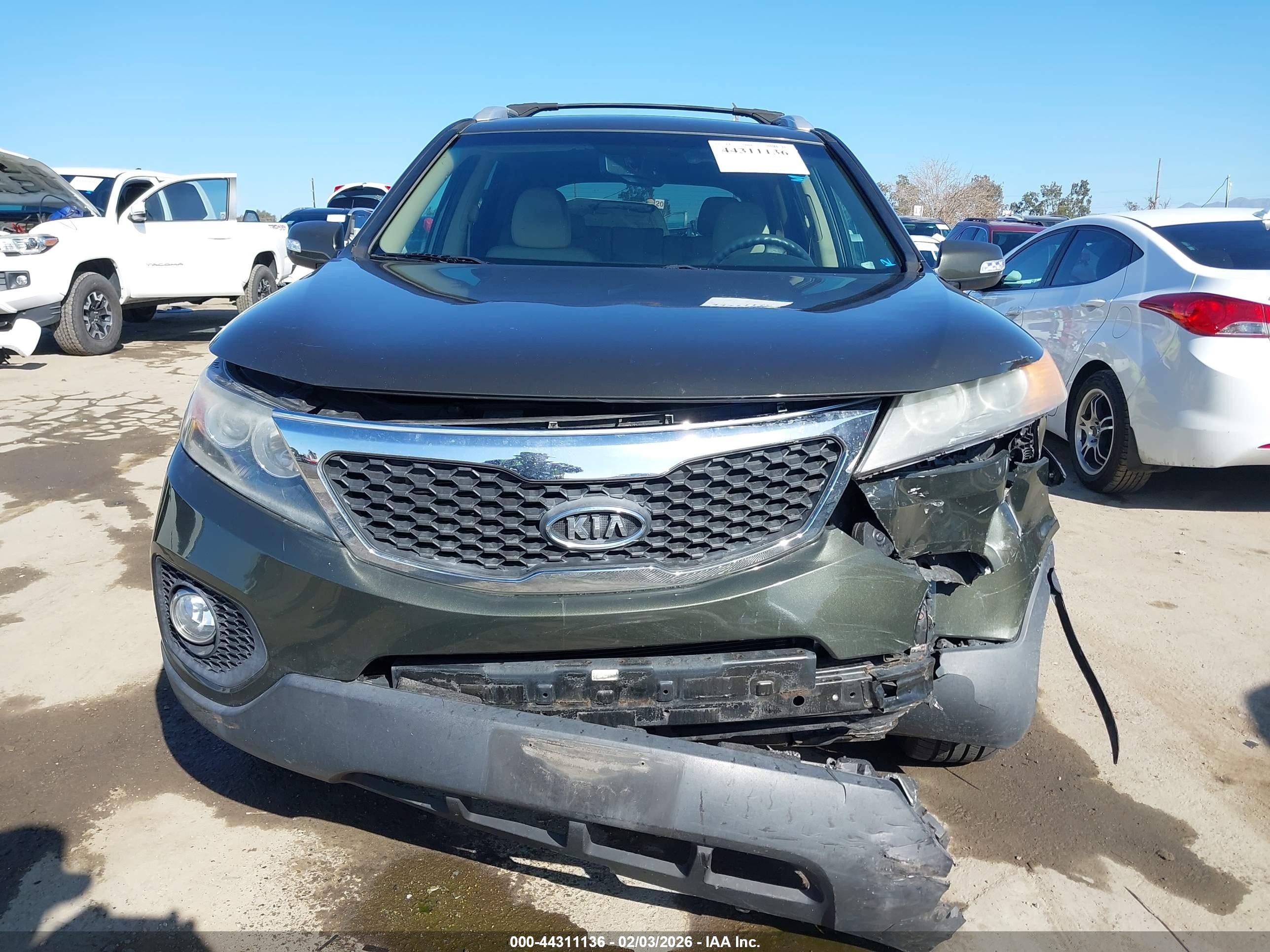 2012 Kia Sorento Lx Green vin: 5XYKT3A61CG215261