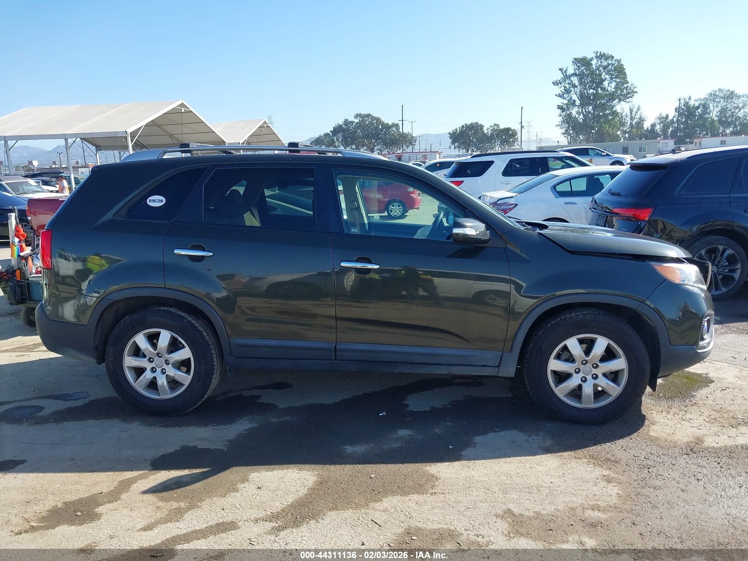 2012 Kia Sorento Lx Green vin: 5XYKT3A61CG215261
