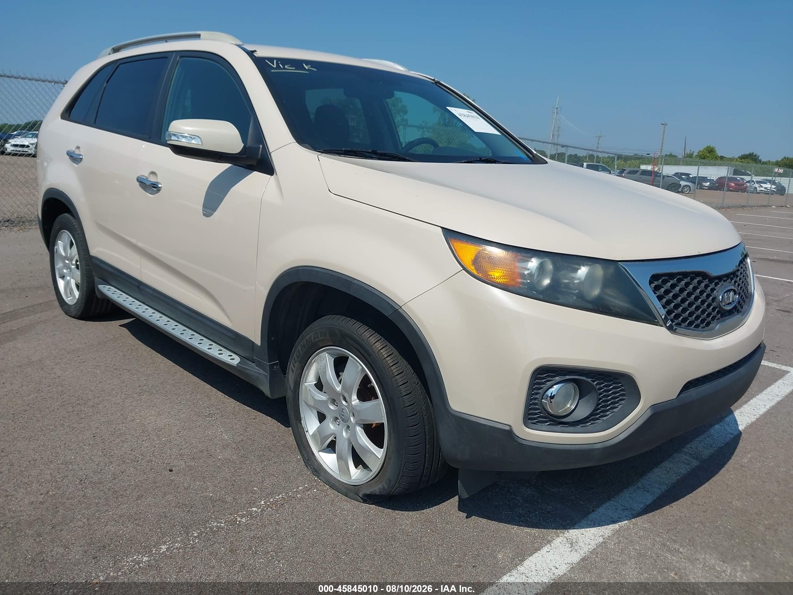 2012 Kia Sorento Lx Tan vin: 5XYKT3A61CG218029