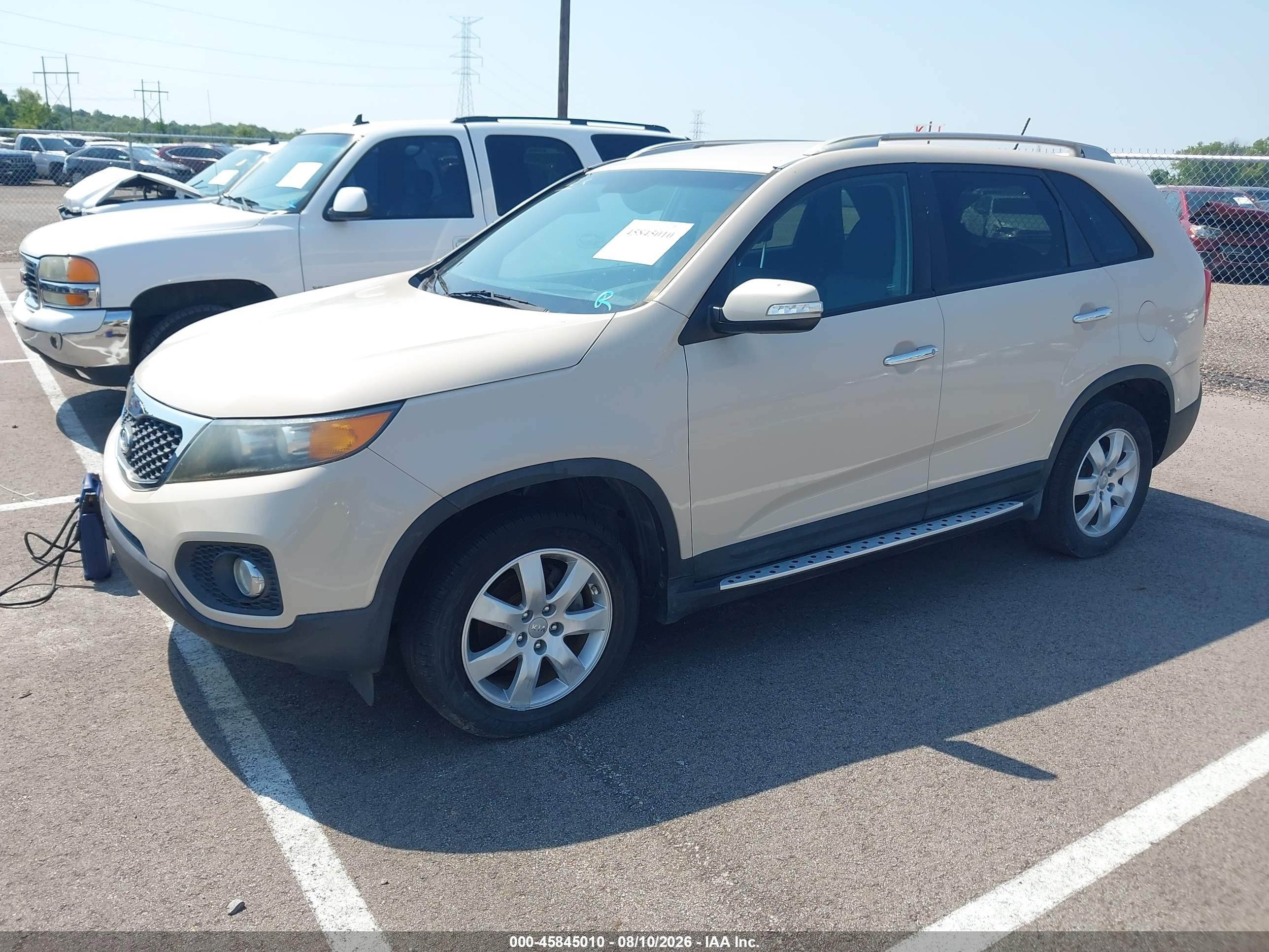 2012 Kia Sorento Lx Tan vin: 5XYKT3A61CG218029