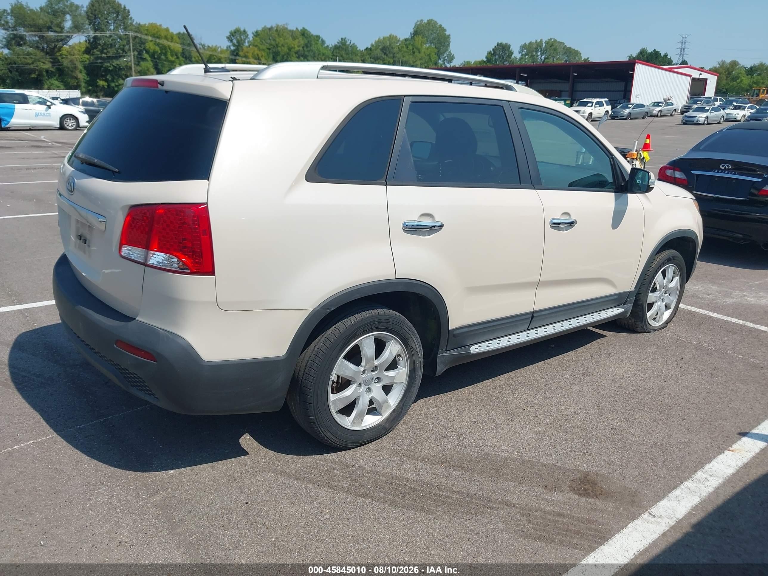 2012 Kia Sorento Lx Tan vin: 5XYKT3A61CG218029
