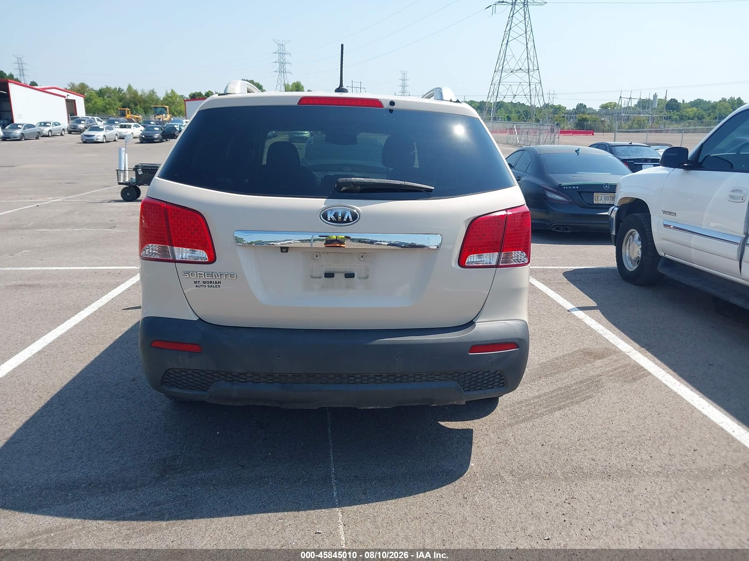 2012 Kia Sorento Lx Tan vin: 5XYKT3A61CG218029
