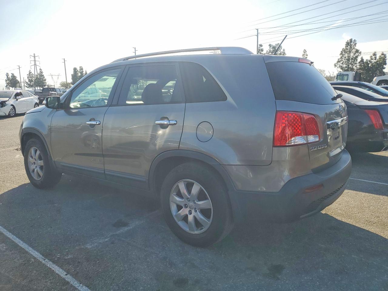 2013 Kia Sorento Lx Silver vin: 5XYKT3A61DG313787