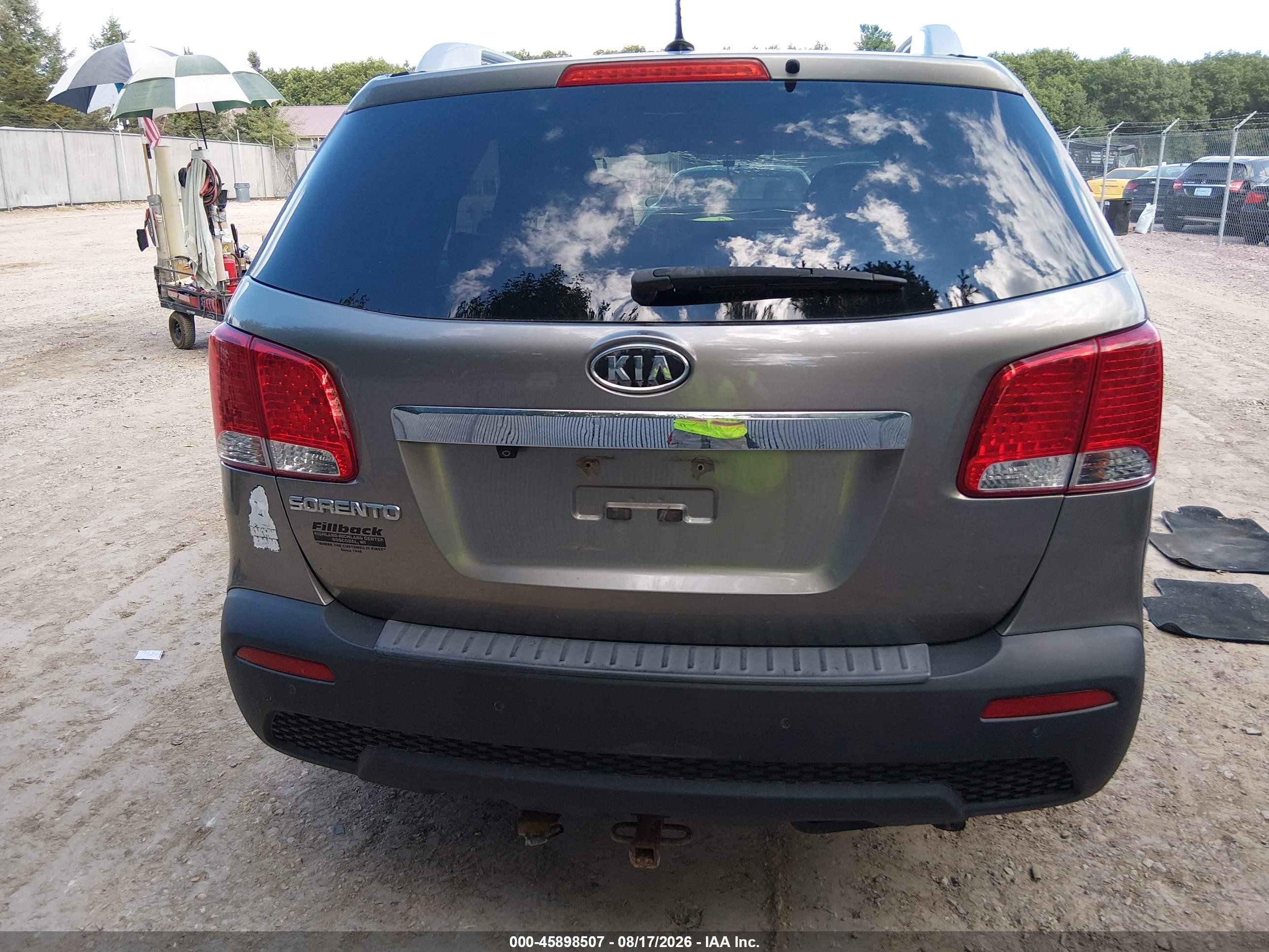 2013 Kia Sorento Lx Gray vin: 5XYKT3A61DG355652