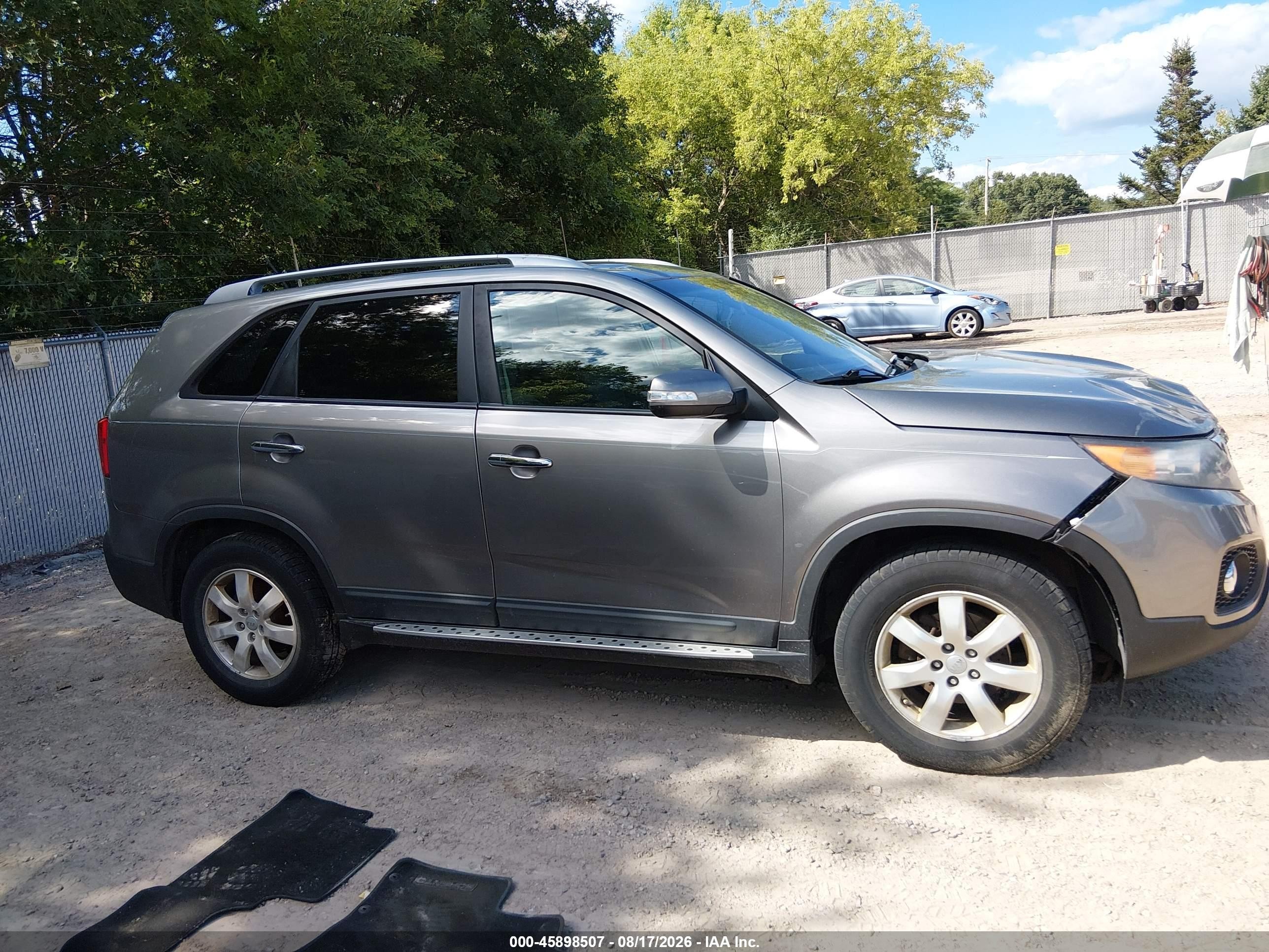 2013 Kia Sorento Lx Gray vin: 5XYKT3A61DG355652