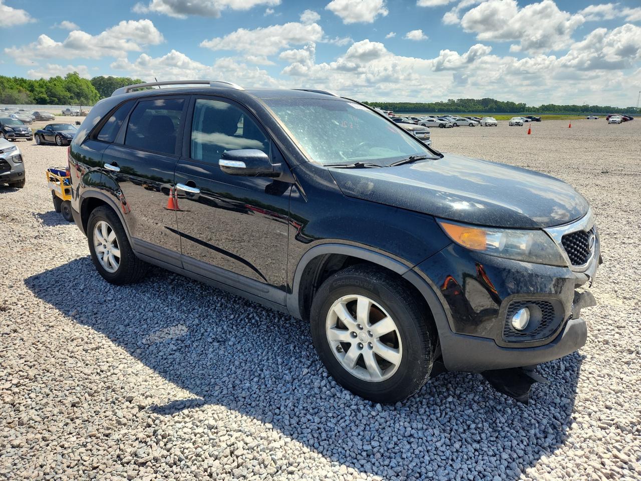 2013 Kia Sorento Lx Black vin: 5XYKT3A61DG406647
