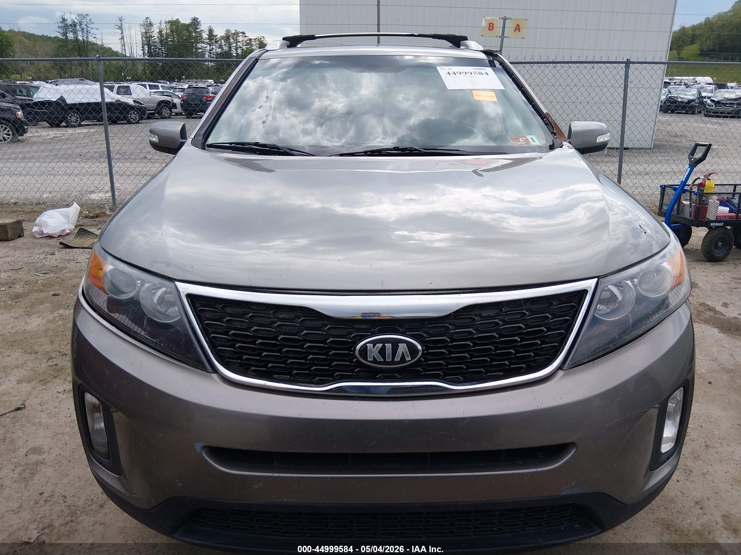 2013 Kia Sorento Lx Gray vin: 5XYKT3A61DG408124