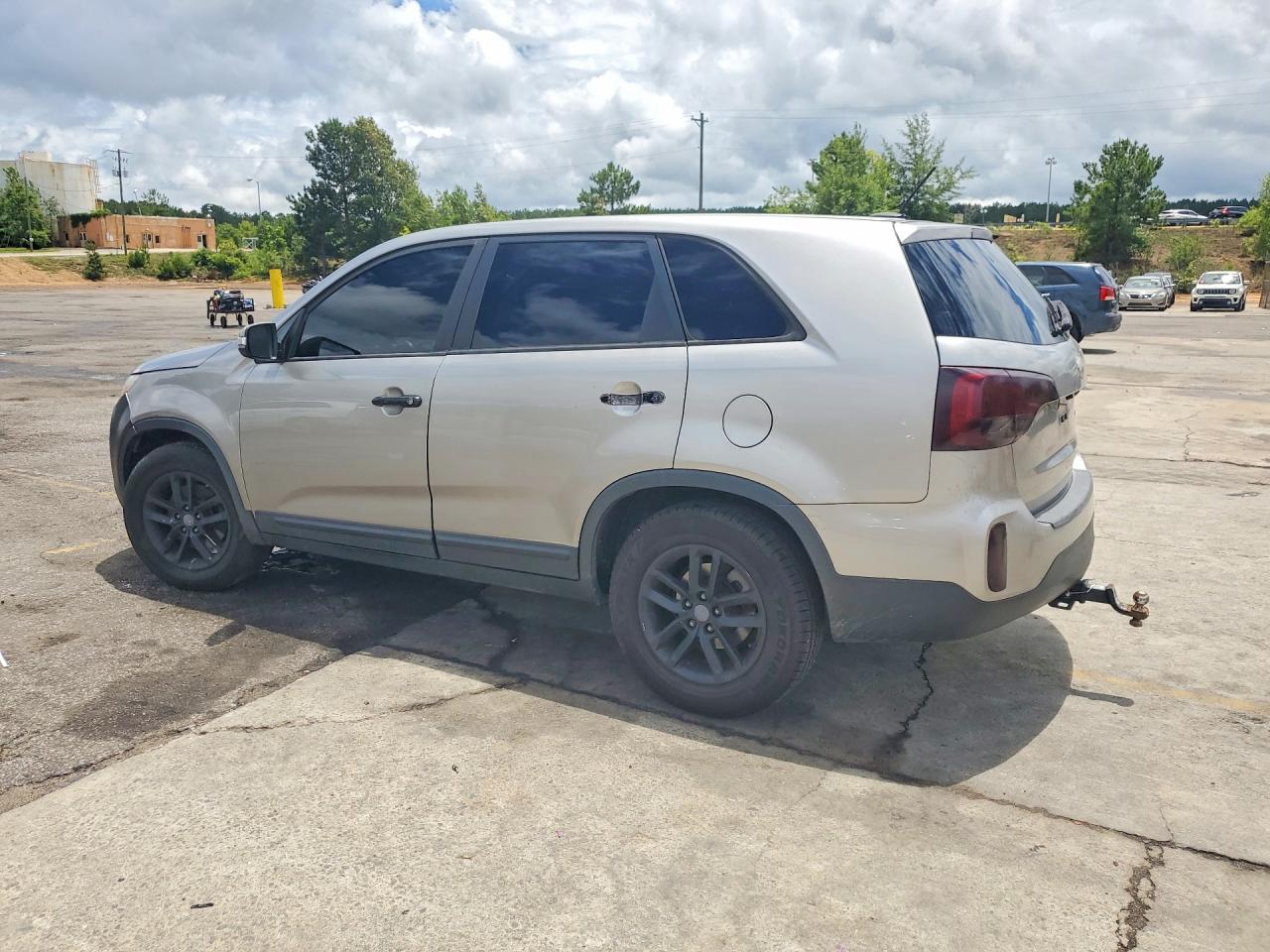 2014 Kia Sorento Lx Silver vin: 5XYKT3A61EG430075