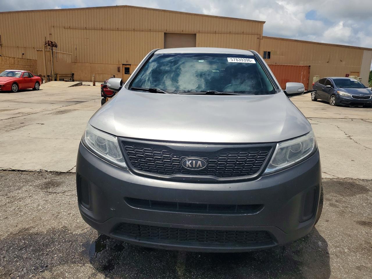 2014 Kia Sorento Lx Silver vin: 5XYKT3A61EG430075