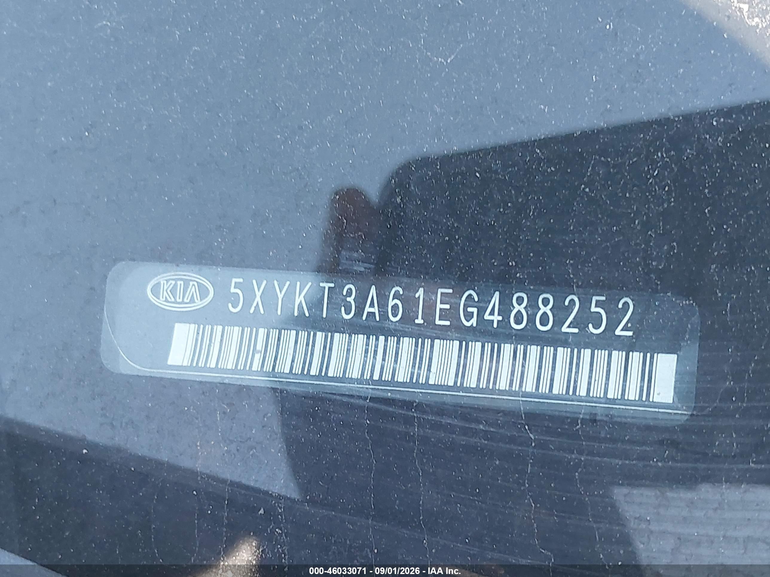 2014 Kia Sorento Lx Черный vin: 5XYKT3A61EG488252