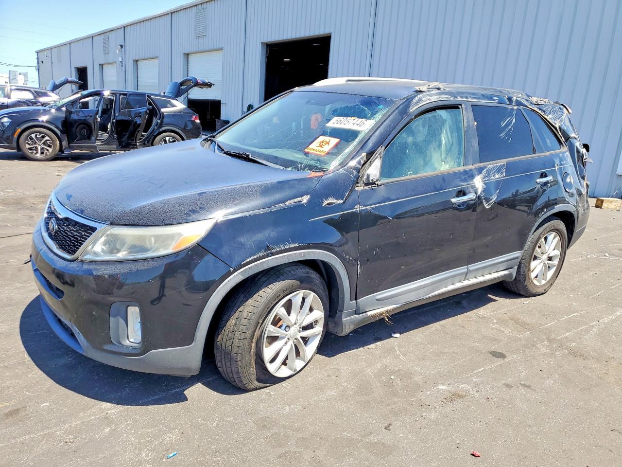 2014 Kia Sorento Lx Black vin: 5XYKT3A61EG500772