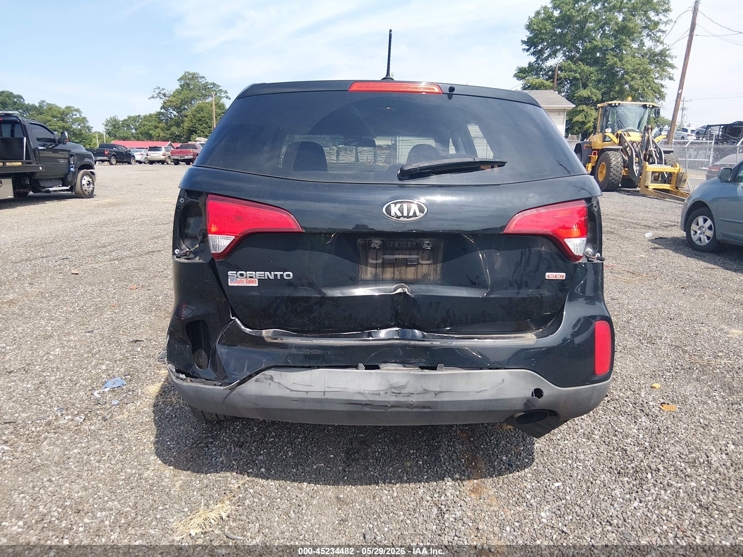 2014 Kia Sorento Lx Black vin: 5XYKT3A61EG541564