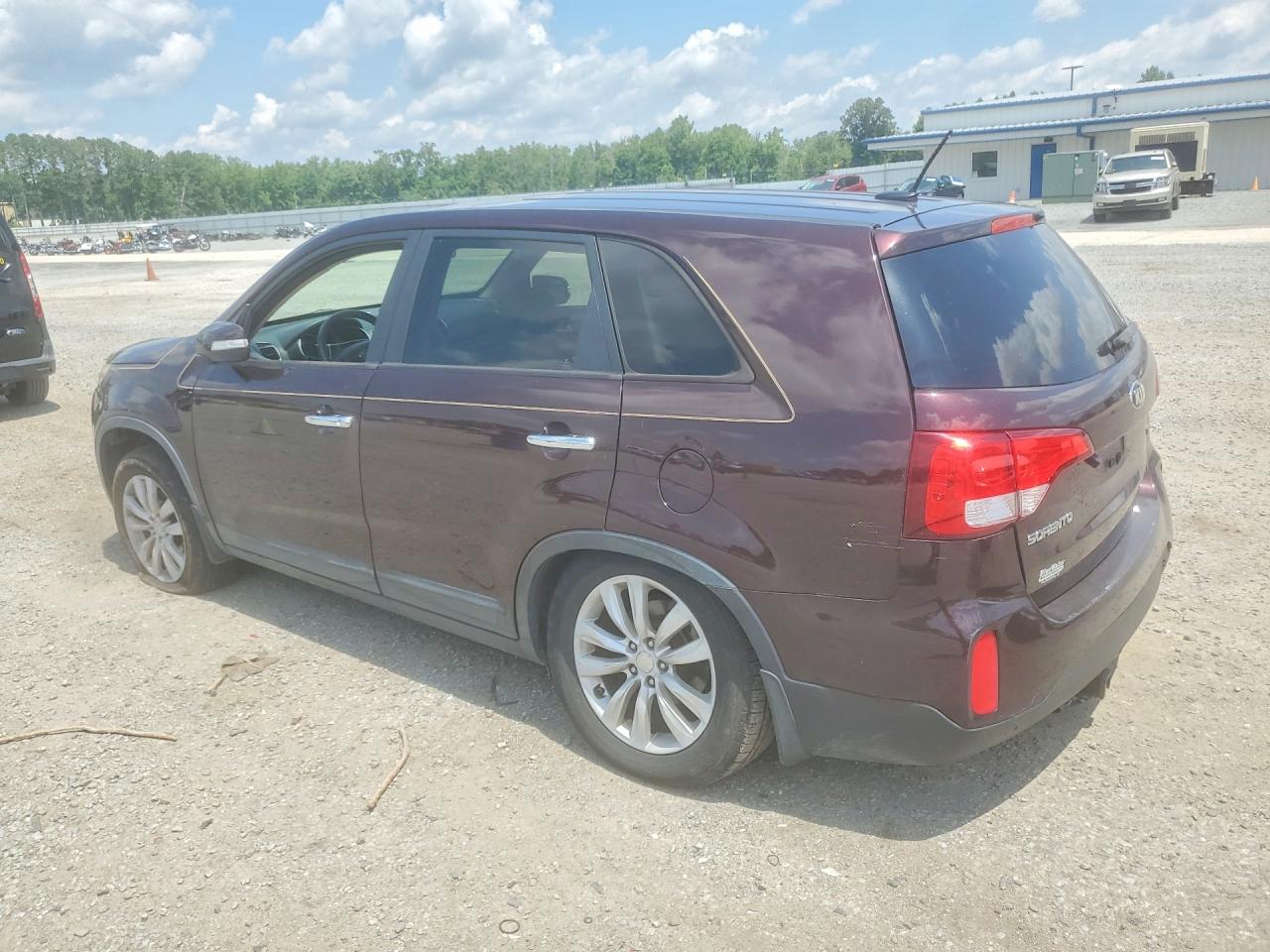 2014 Kia Sorento Lx Burgundy vin: 5XYKT3A61EG548918