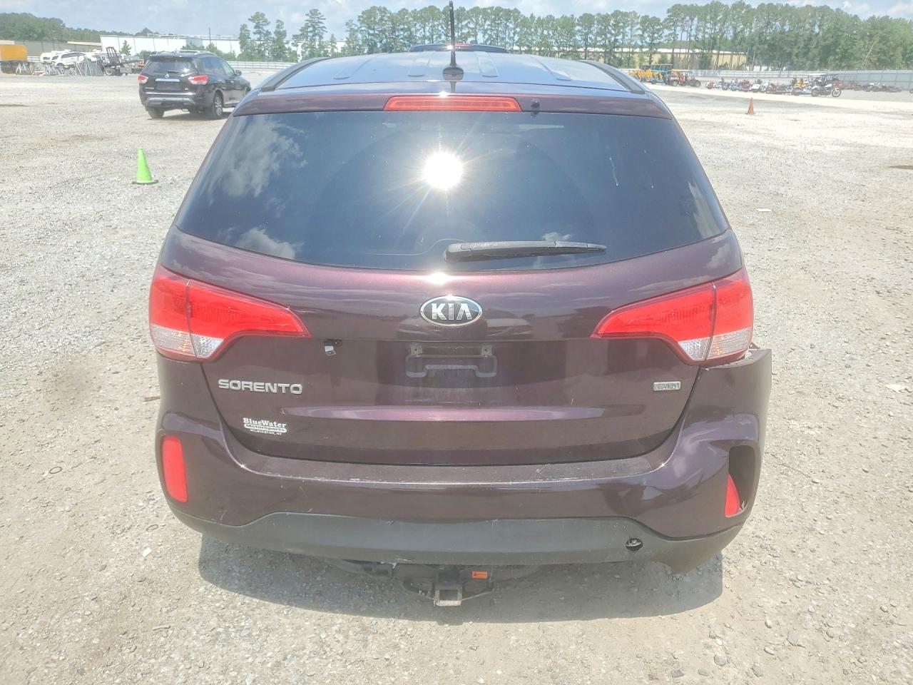 2014 Kia Sorento Lx Burgundy vin: 5XYKT3A61EG548918