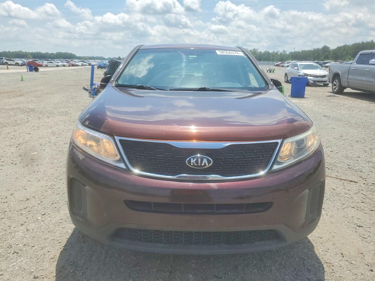 2014 Kia Sorento Lx Burgundy vin: 5XYKT3A61EG548918