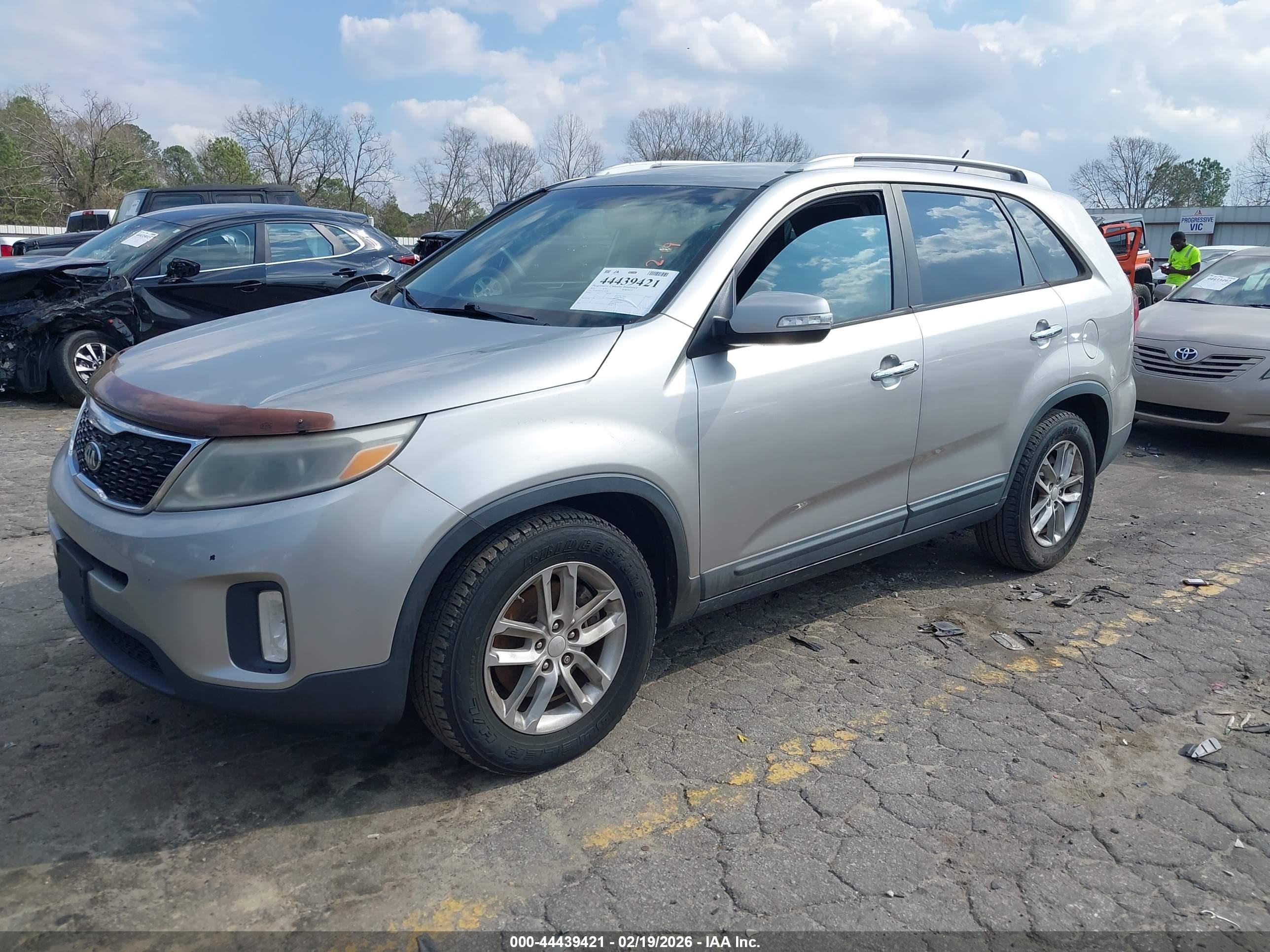 2015 Kia Sorento Lx Gray vin: 5XYKT3A61FG553182