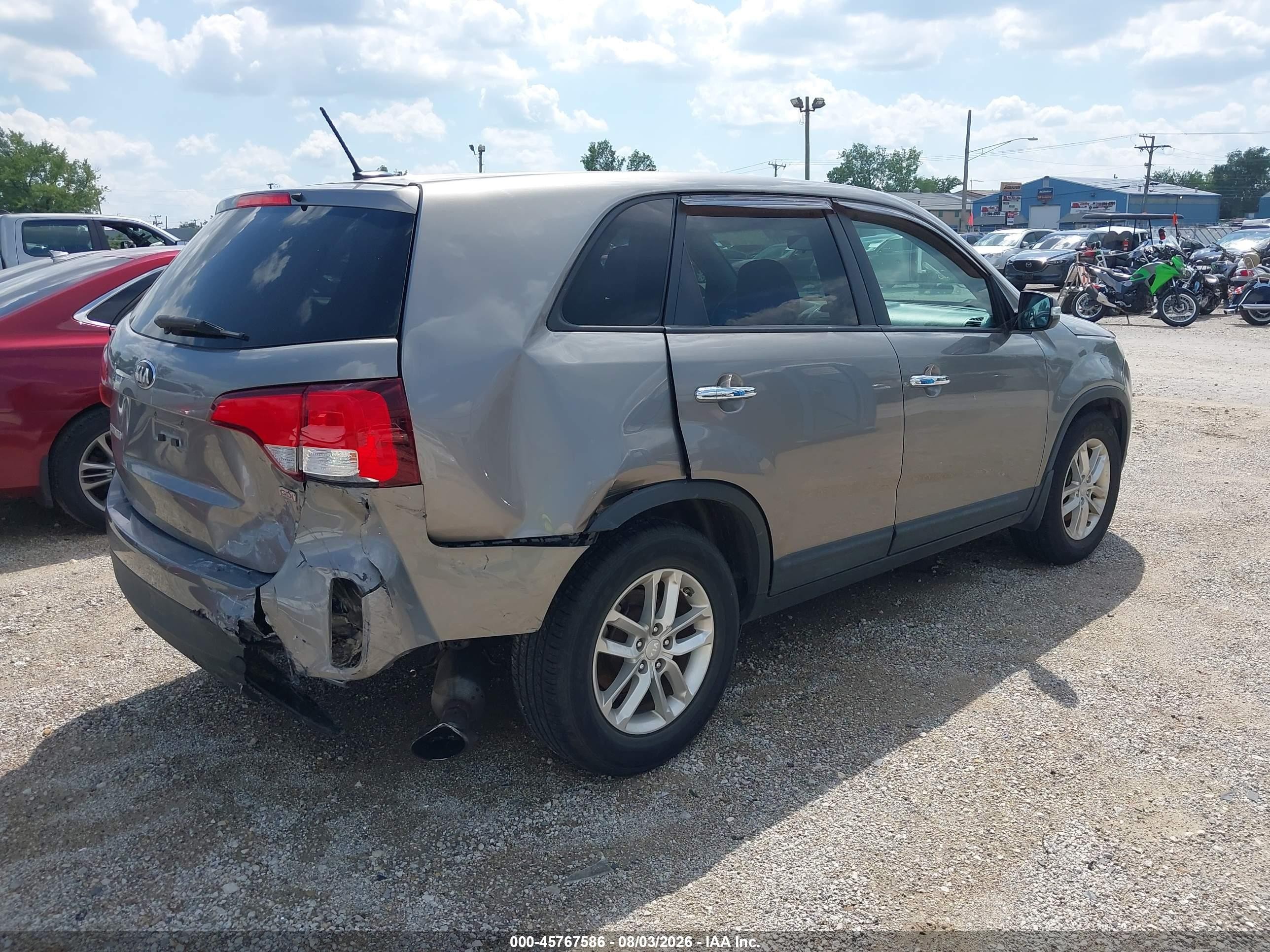 2015 Kia Sorento Lx Gray vin: 5XYKT3A61FG603515
