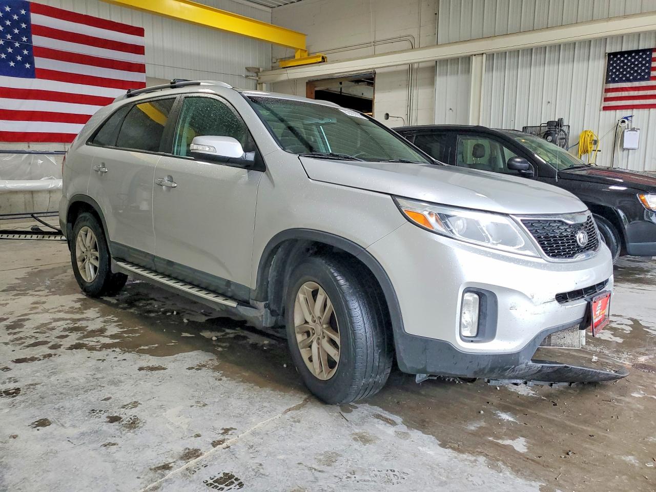 2015 Kia Sorento Lx Silver vin: 5XYKT3A61FG612943