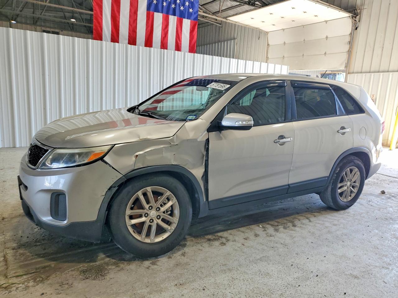 2015 Kia Sorento Lx Silver vin: 5XYKT3A61FG621447