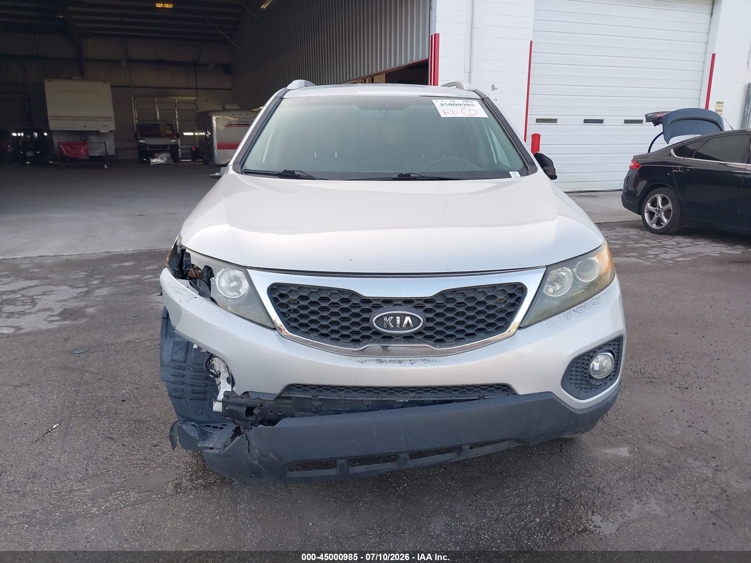 2013 Kia Sorento Lx Silver vin: 5XYKT3A62DG381354