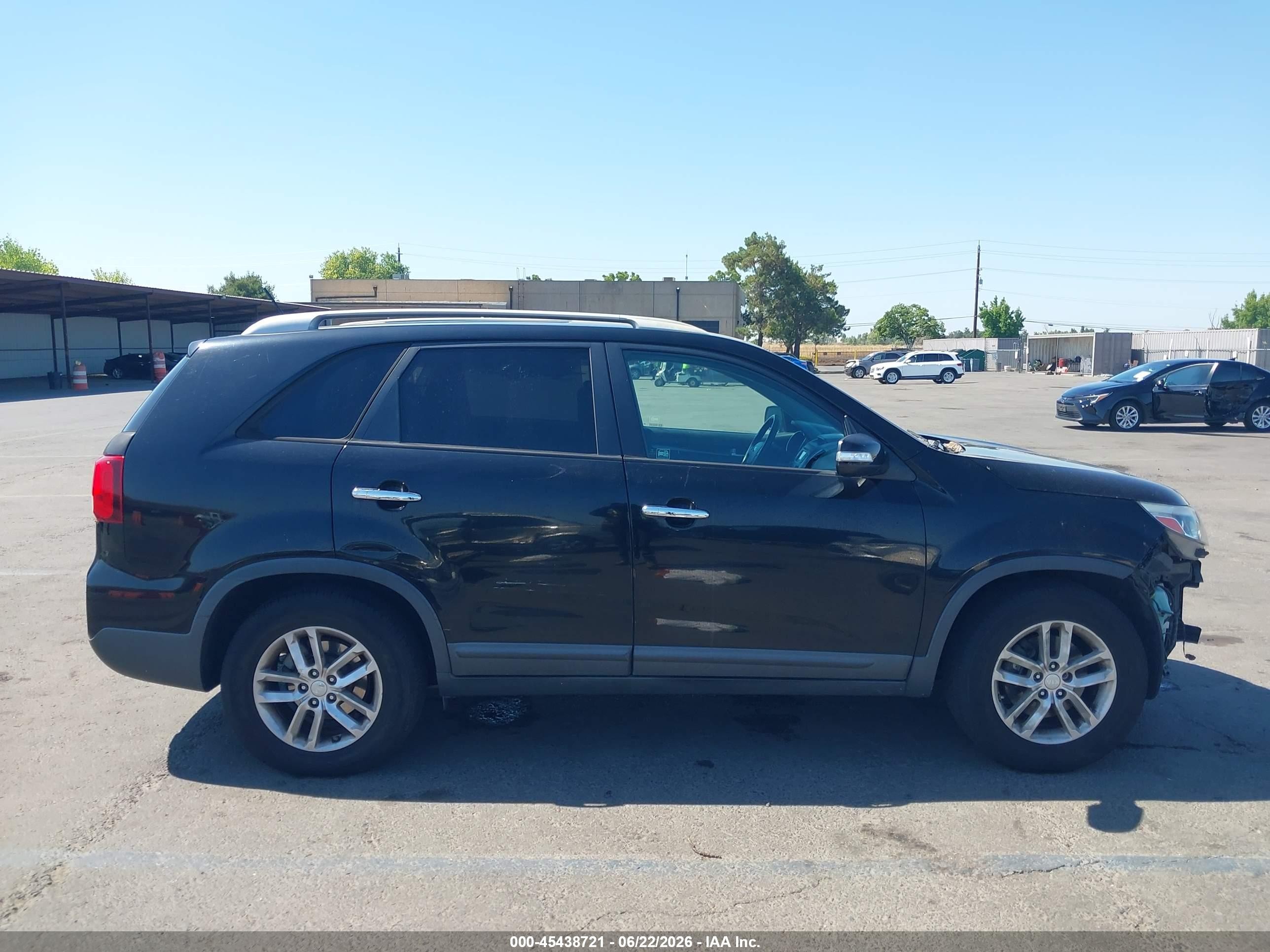 2014 Kia Sorento Lx Black vin: 5XYKT3A62EG441134