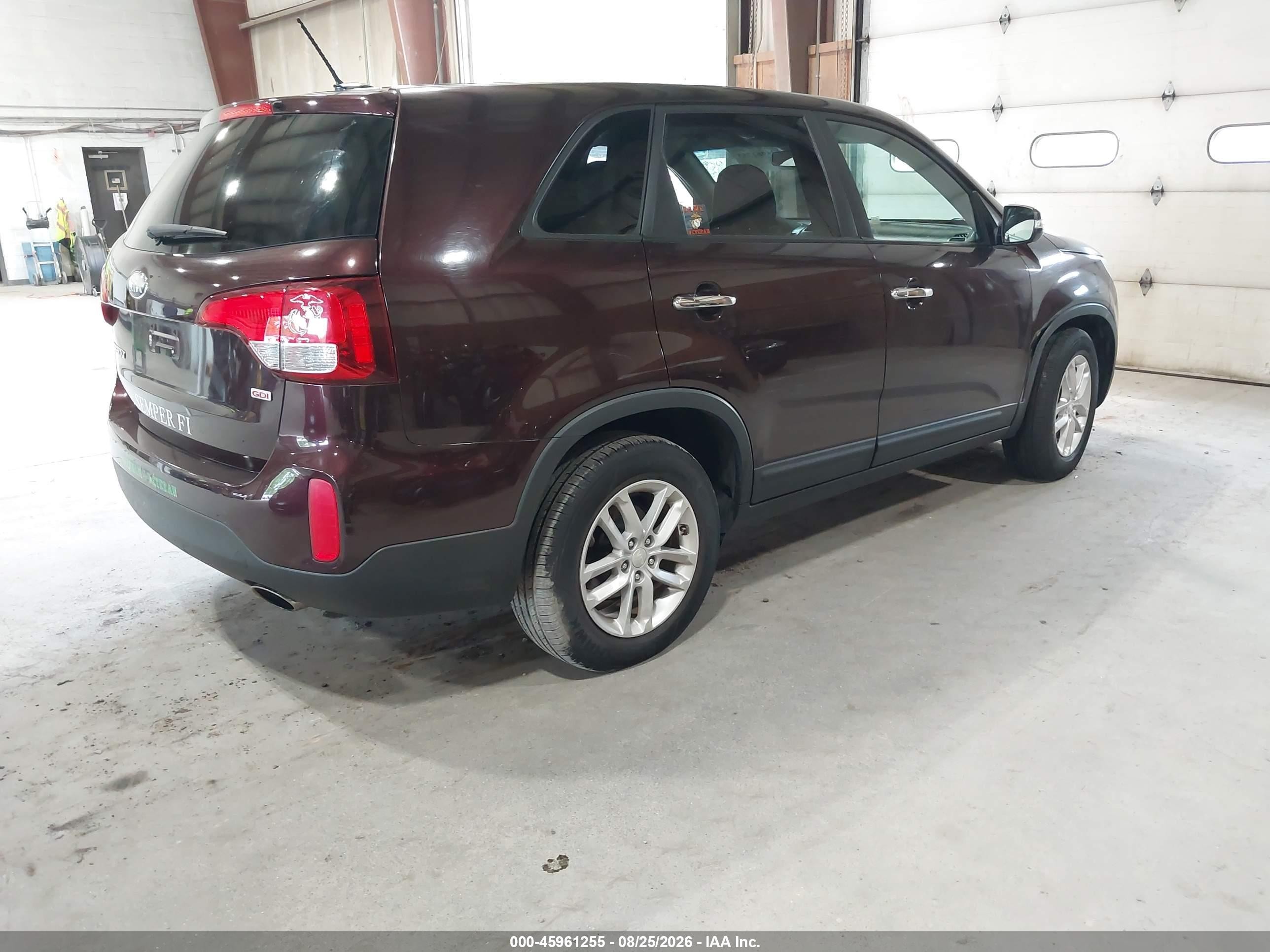2014 Kia Sorento Lx Brown vin: 5XYKT3A62EG452022
