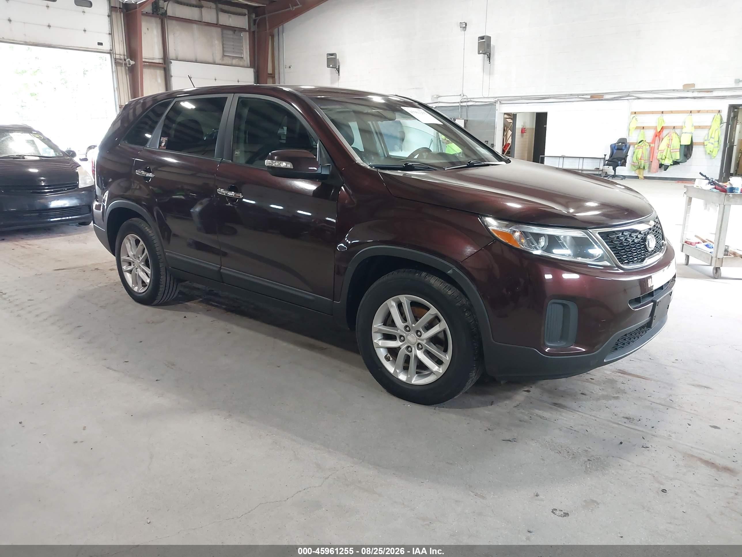 2014 Kia Sorento Lx Brown vin: 5XYKT3A62EG452022
