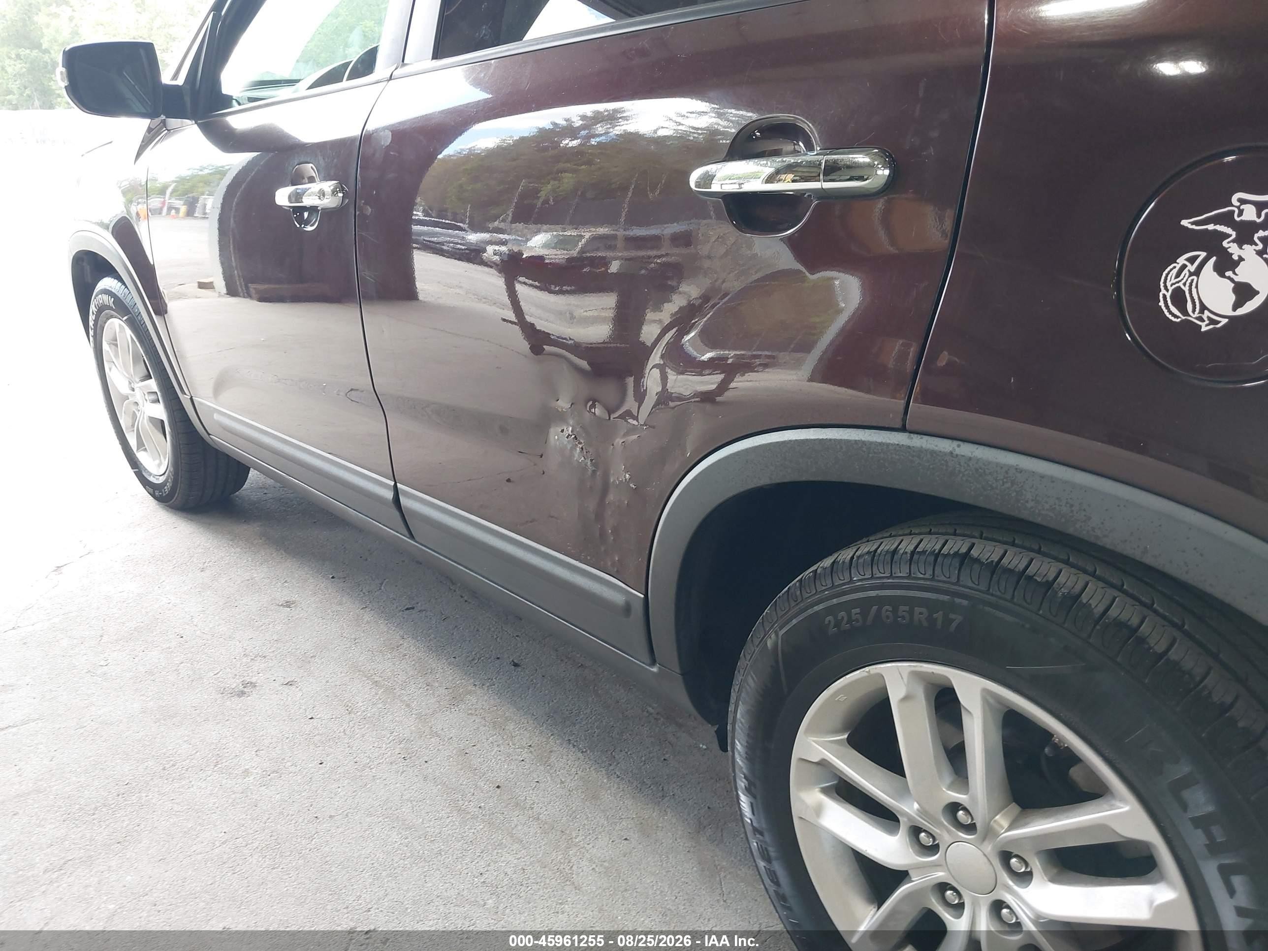 2014 Kia Sorento Lx Brown vin: 5XYKT3A62EG452022