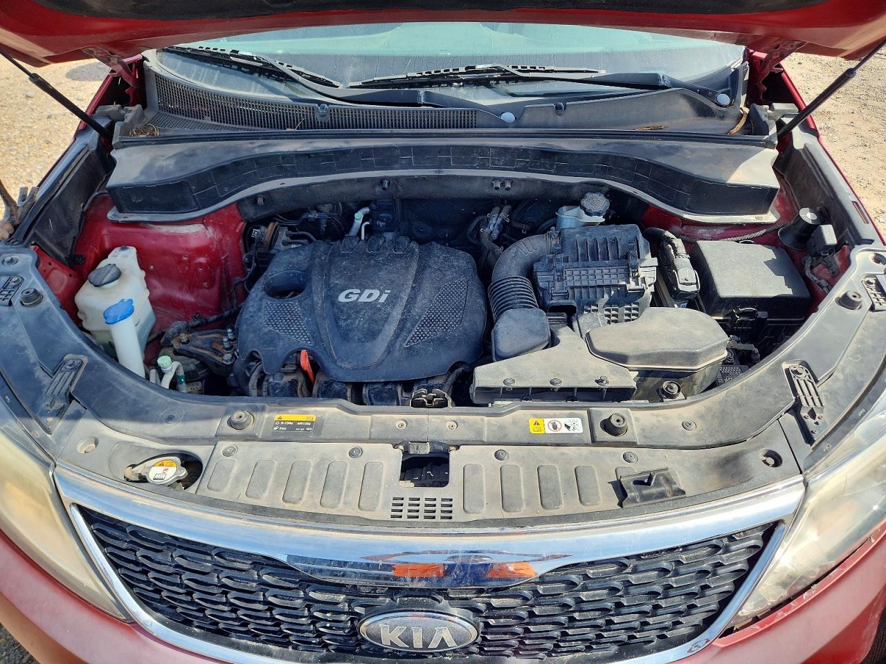2014 Kia Sorento Lx Burgundy vin: 5XYKT3A62EG495937